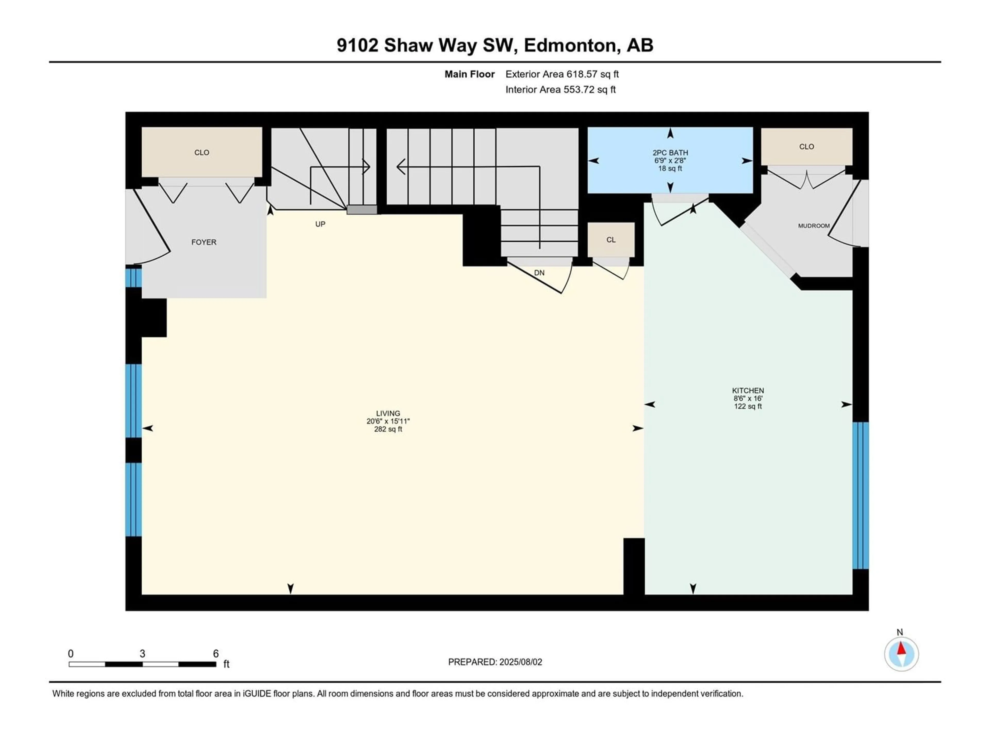Floor plan for 9102 SHAW WY, Edmonton Alberta T6X0S4