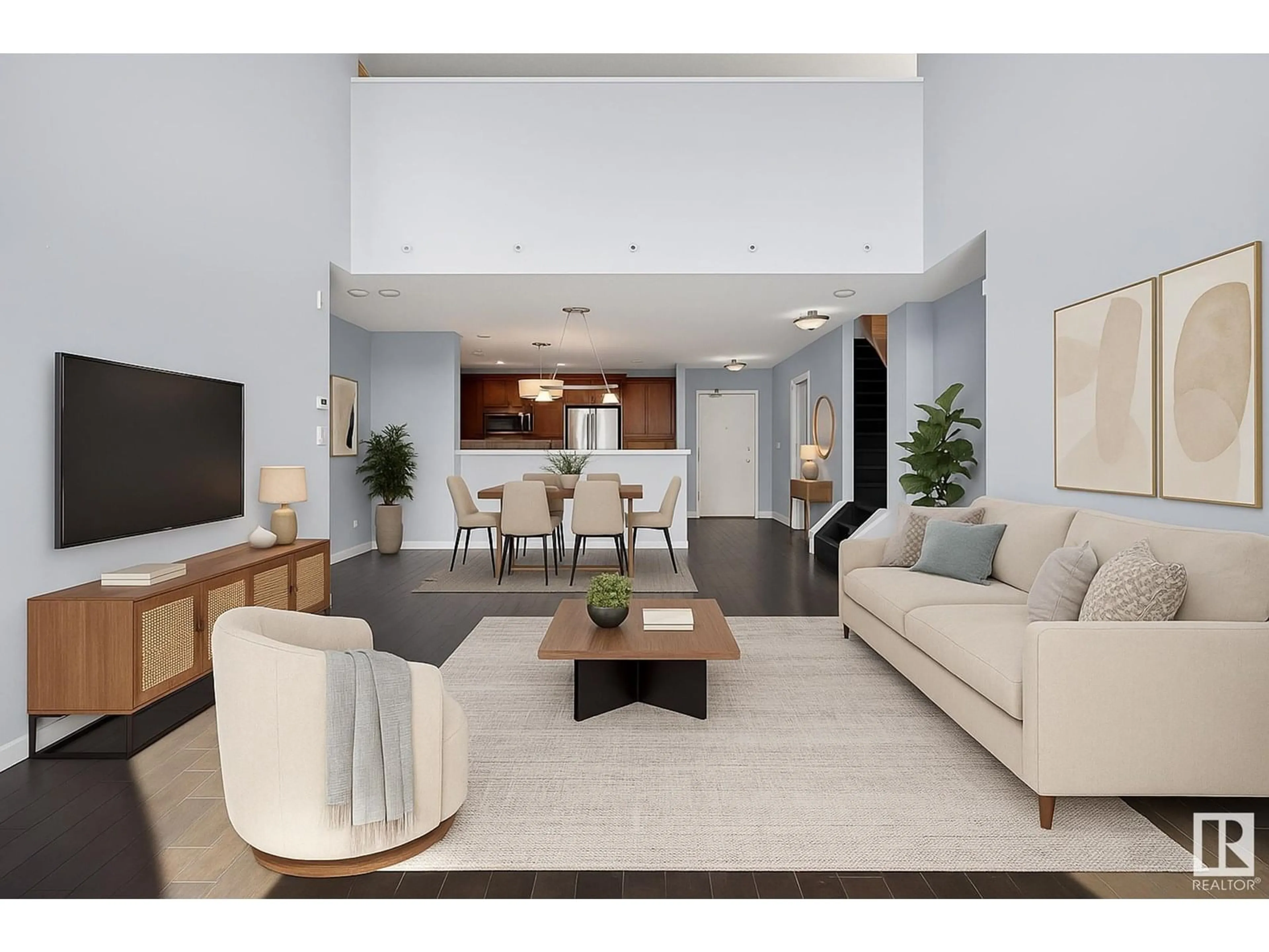 Living room with furniture, unknown for 506 - 7905 96 ST, Edmonton Alberta T6C4R3