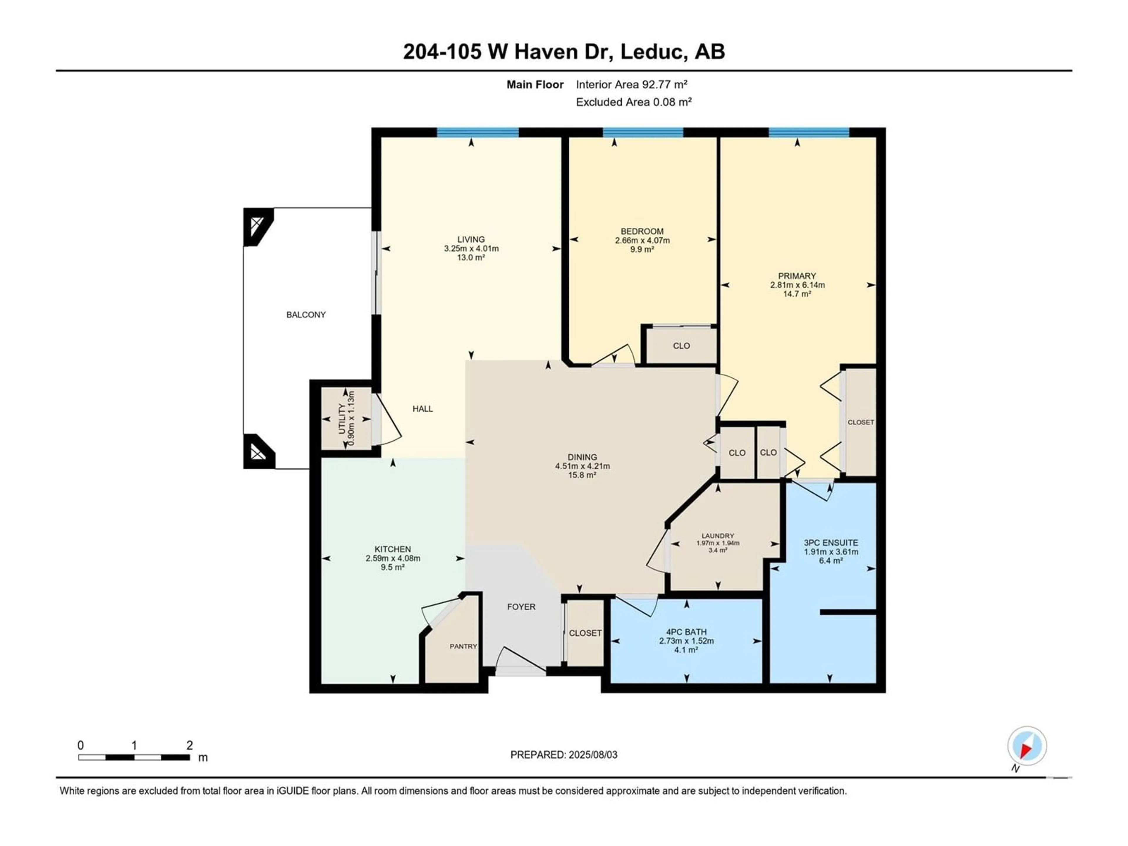 Floor plan for 204 - 105 WEST HAVEN DR, Leduc Alberta T9E0R9
