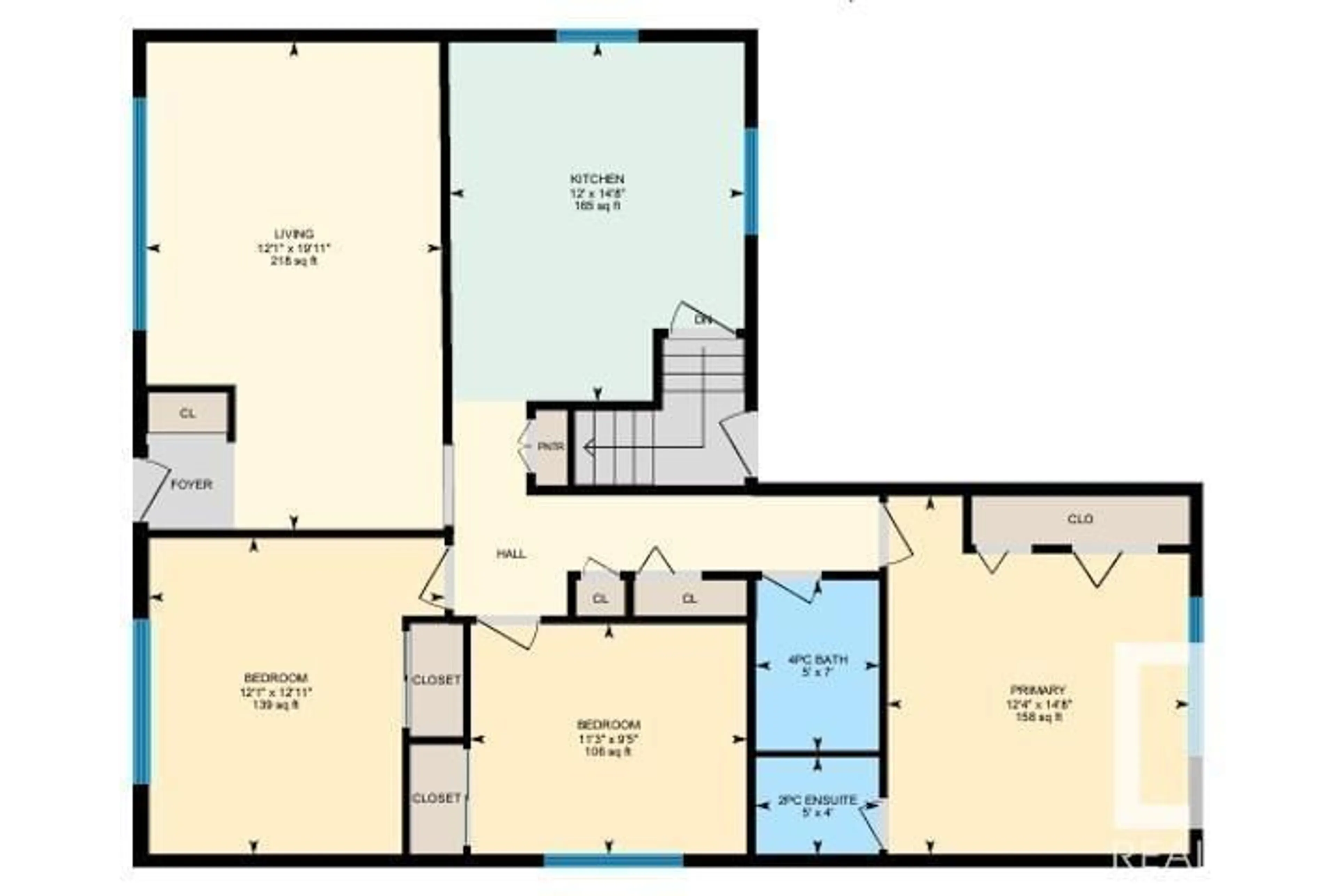 Floor plan for 9106 154 ST, Edmonton Alberta T5R1T3