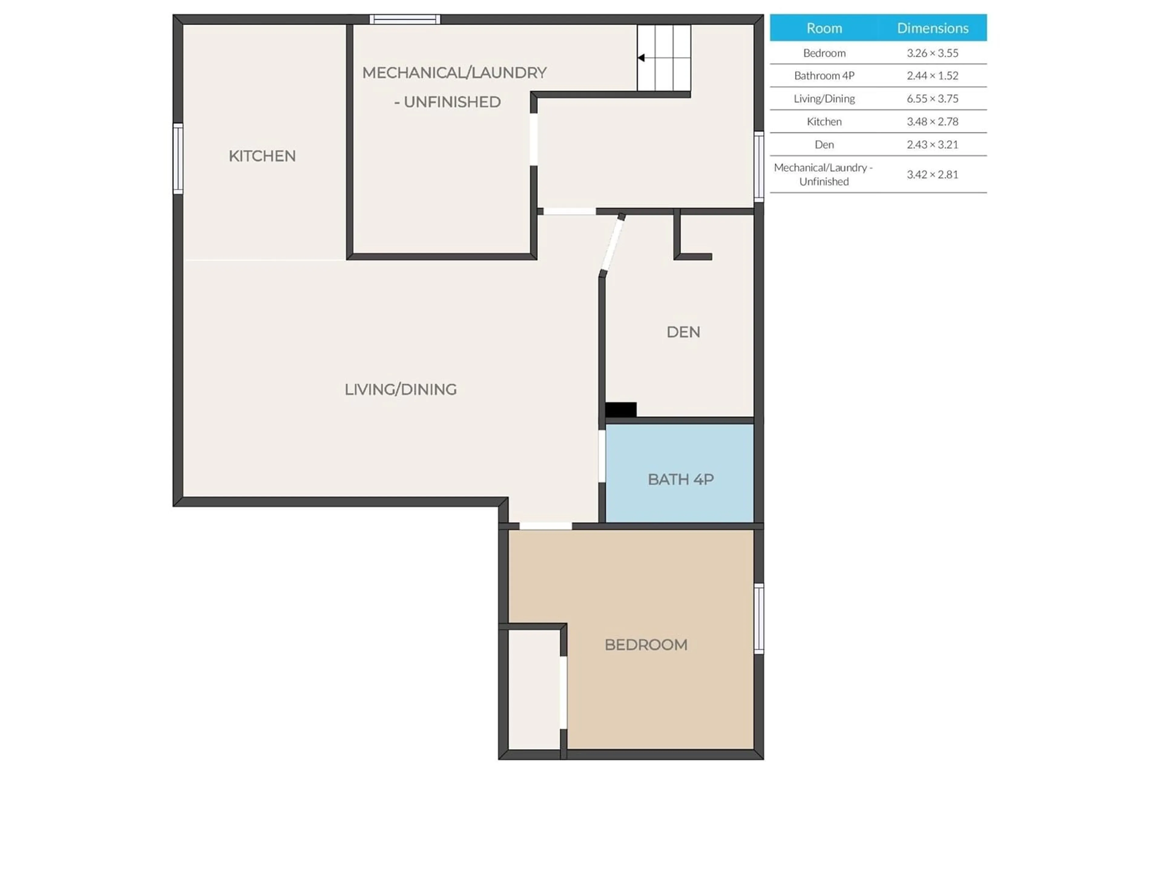 Floor plan for 1128 61 ST, Edmonton Alberta T6L3Z9