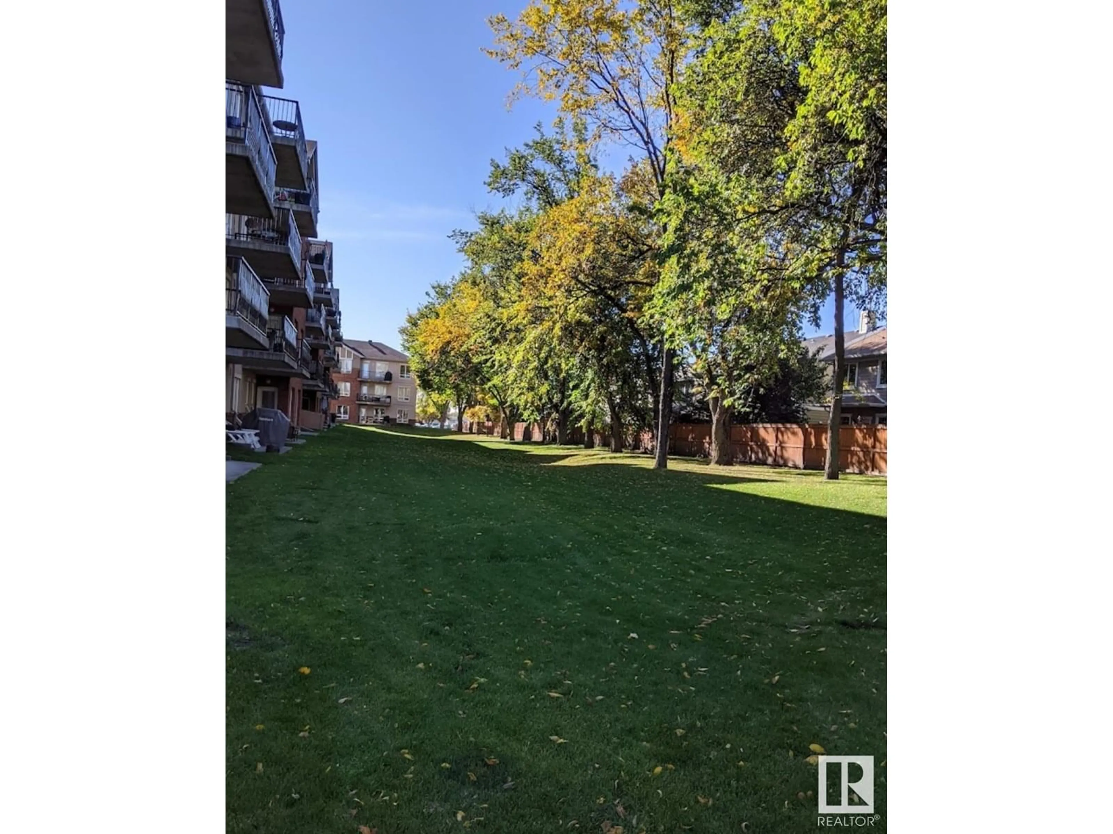 A pic from outside/outdoor area/front of a property/back of a property/a pic from drone, street for 127 6315 135 AV NW, Edmonton Alberta T5A5J7