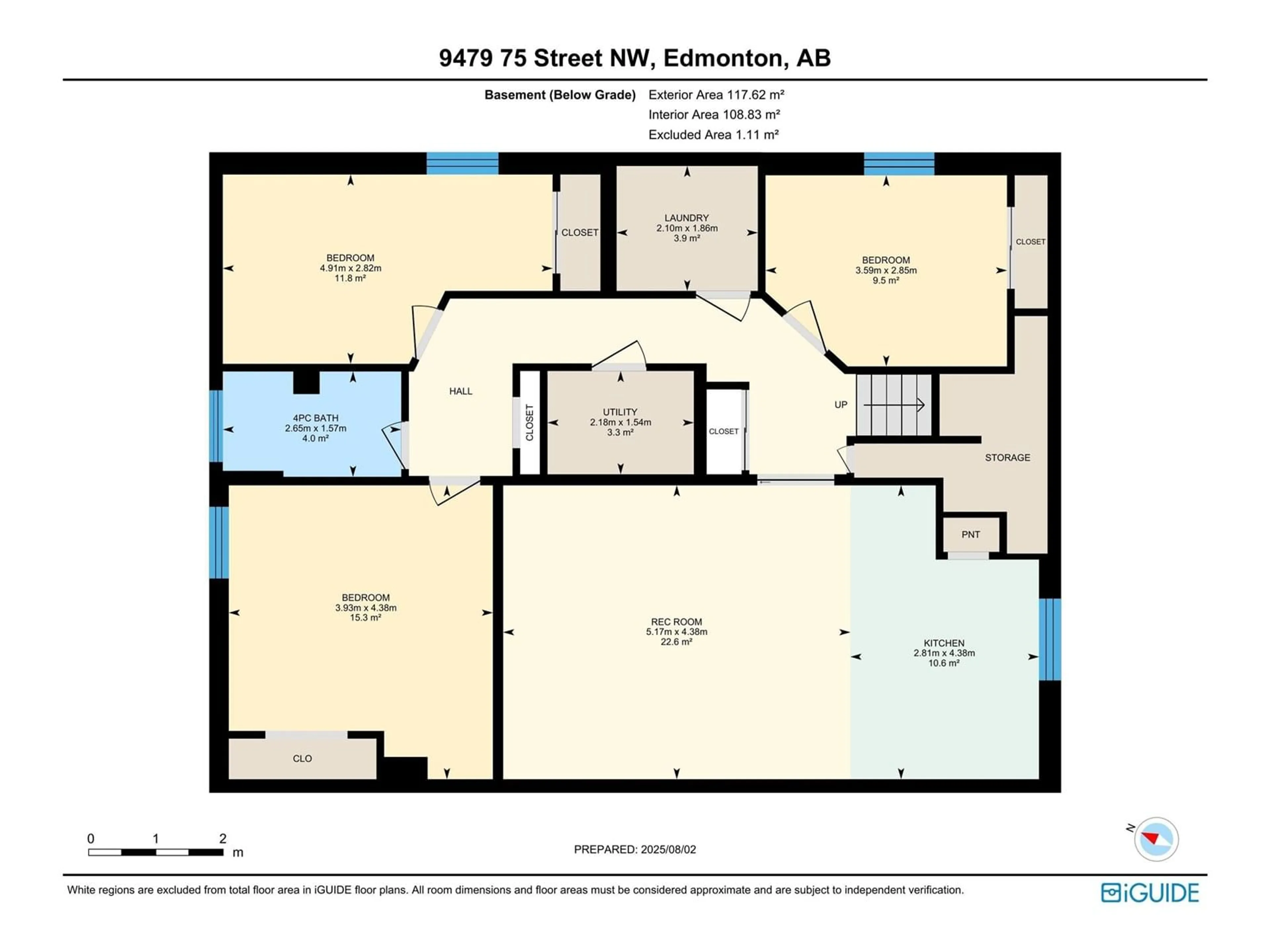 Floor plan for 9479 75 ST, Edmonton Alberta T6C4H6