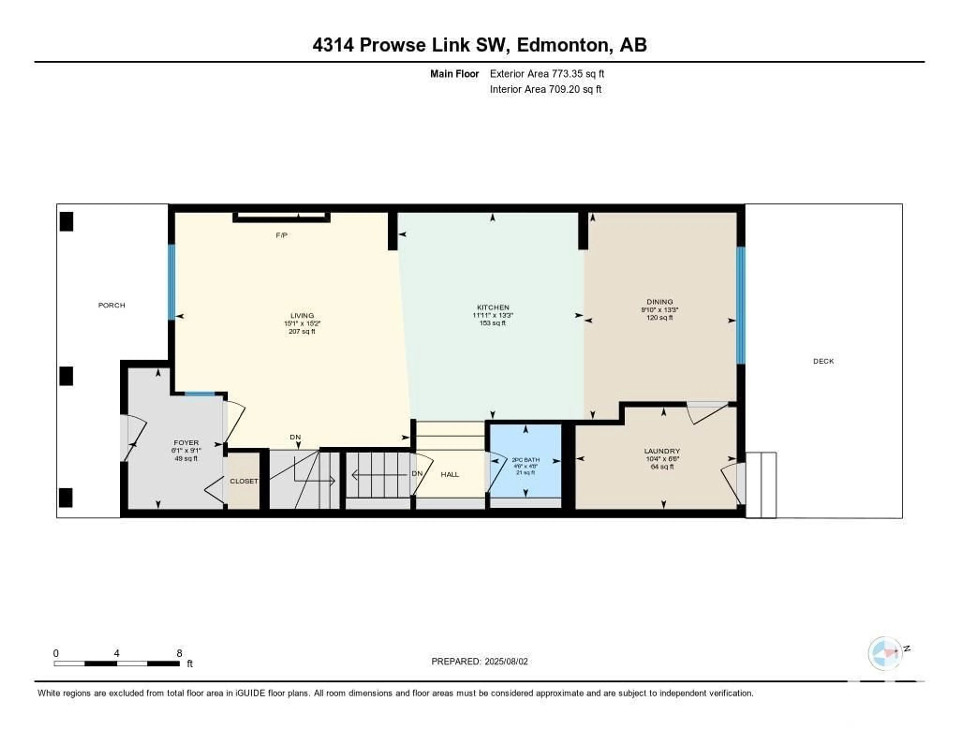 Floor plan for LI SW - 4314 PROWSE LINK, Edmonton Alberta T6W3A7