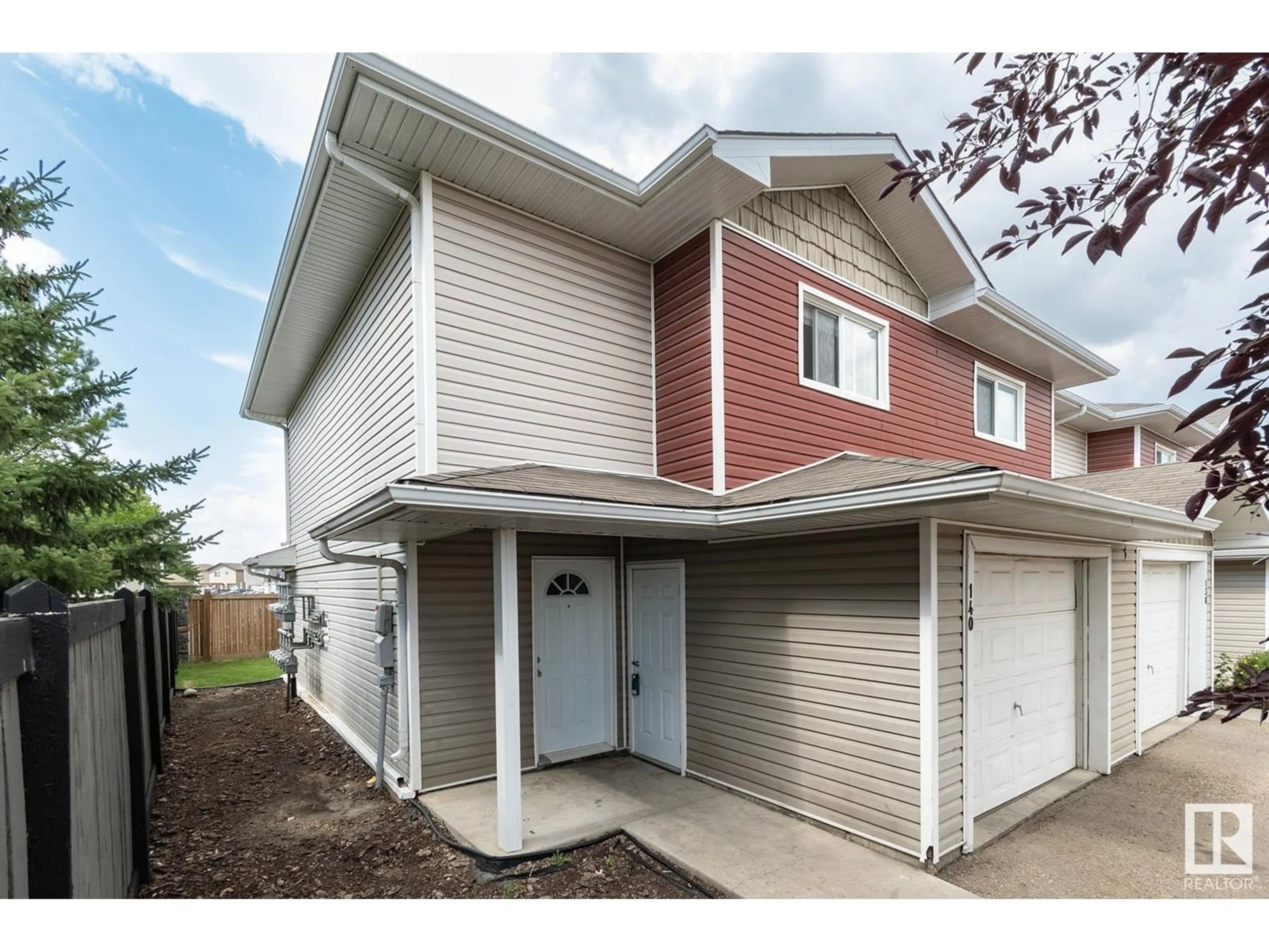 Home with vinyl exterior material, street for 140 166 BRIDGEPORT BV, Leduc Alberta T9E0J8