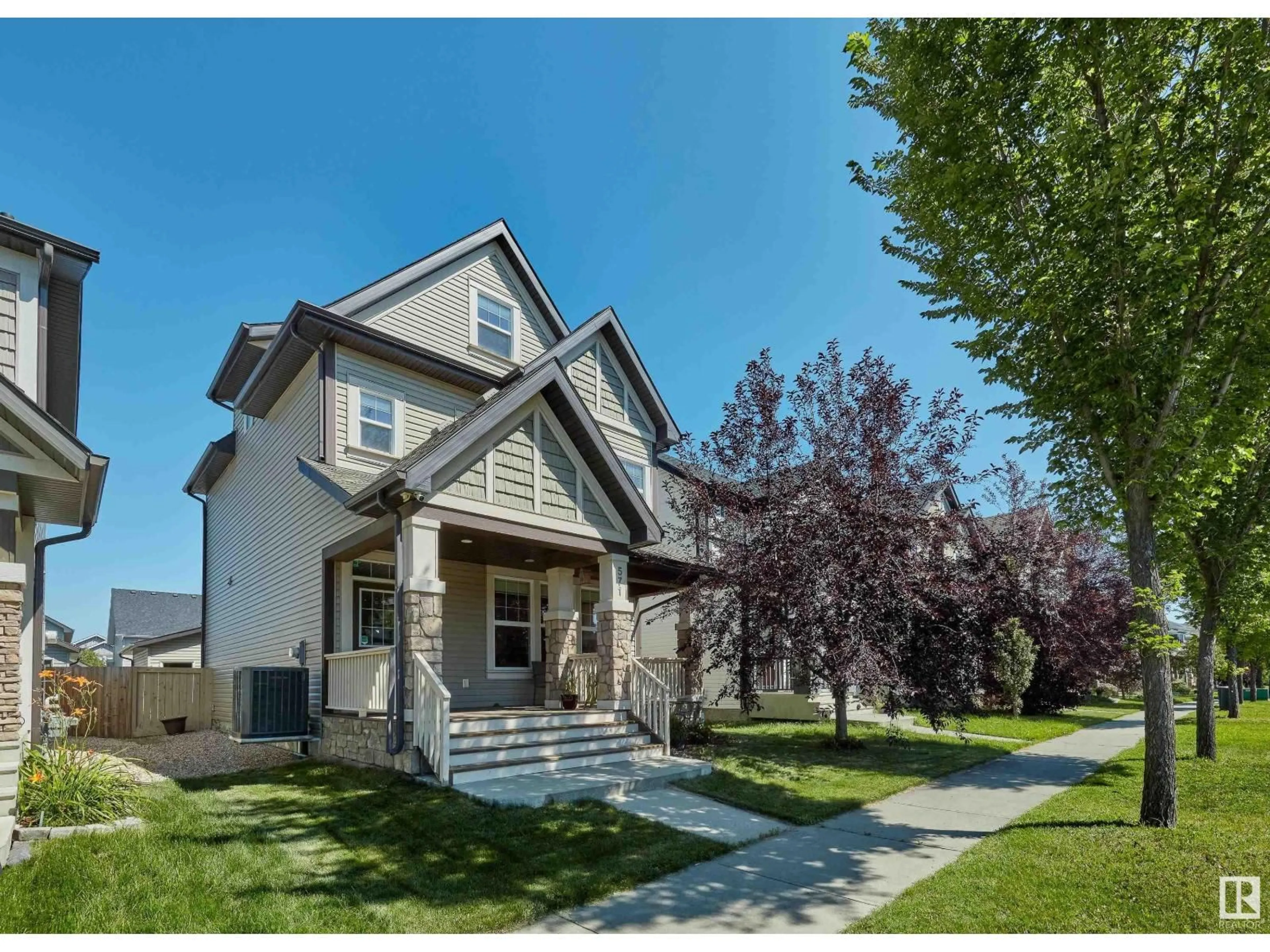Home with vinyl exterior material, street for 571 ALLARD BV, Edmonton Alberta T6W0X4