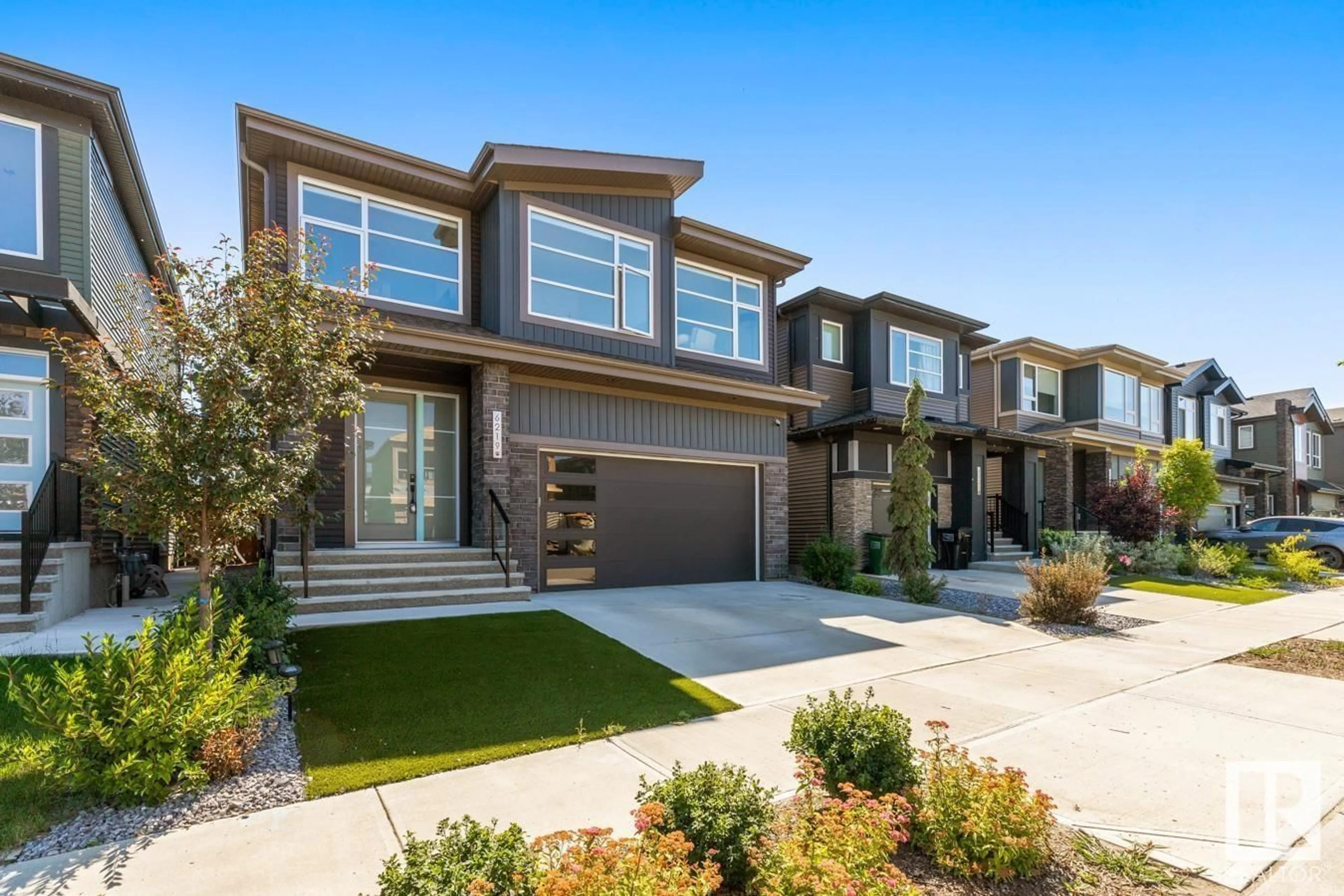 Home with brick exterior material, street for SW - 6219 KING VISTA VS, Edmonton Alberta T6W3Z8