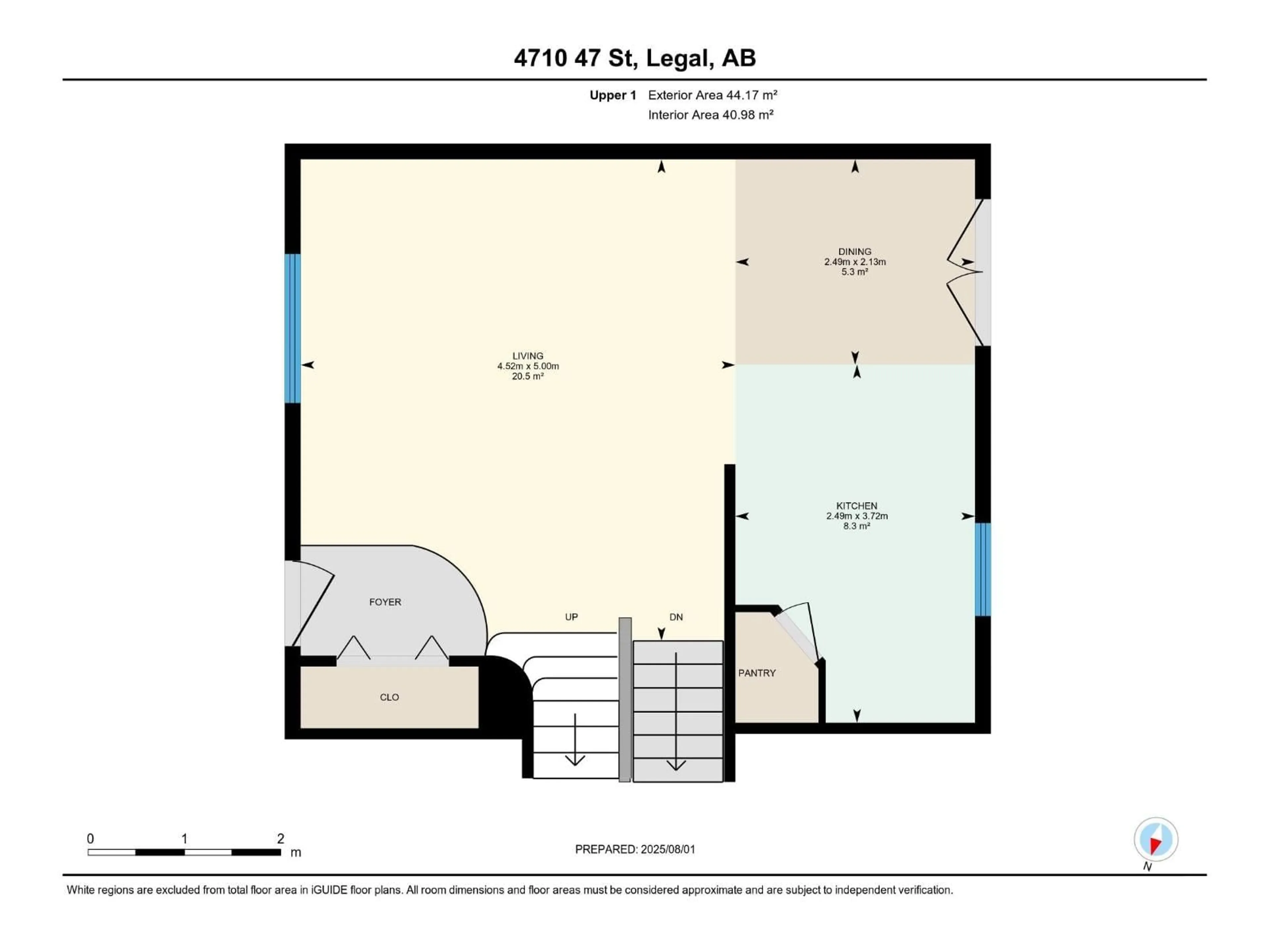 Floor plan for 4710 47 ST, Legal Alberta T0G1L0