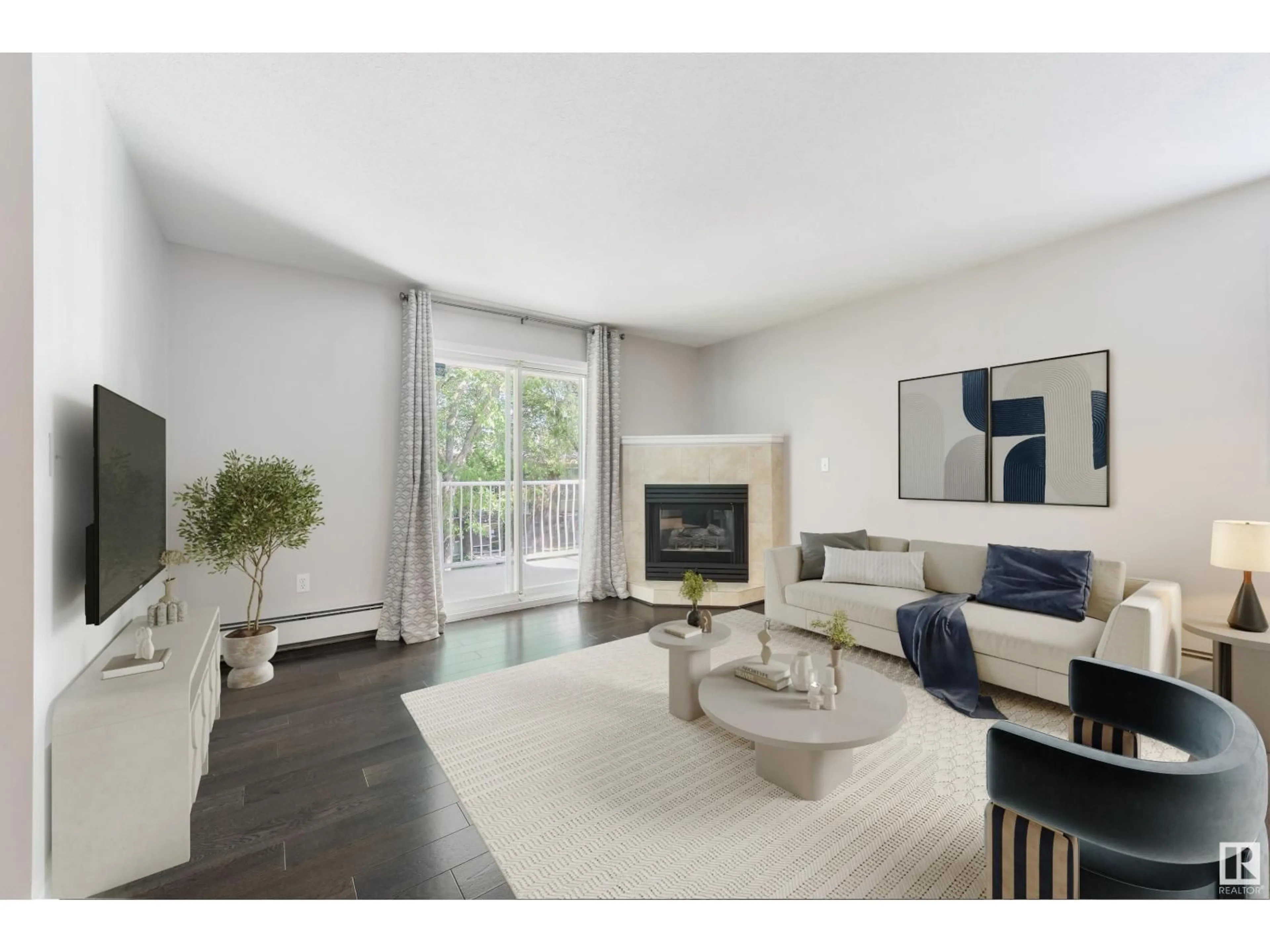 Living room with furniture, unknown for #305 - 7725 108 ST, Edmonton Alberta T6E4L9