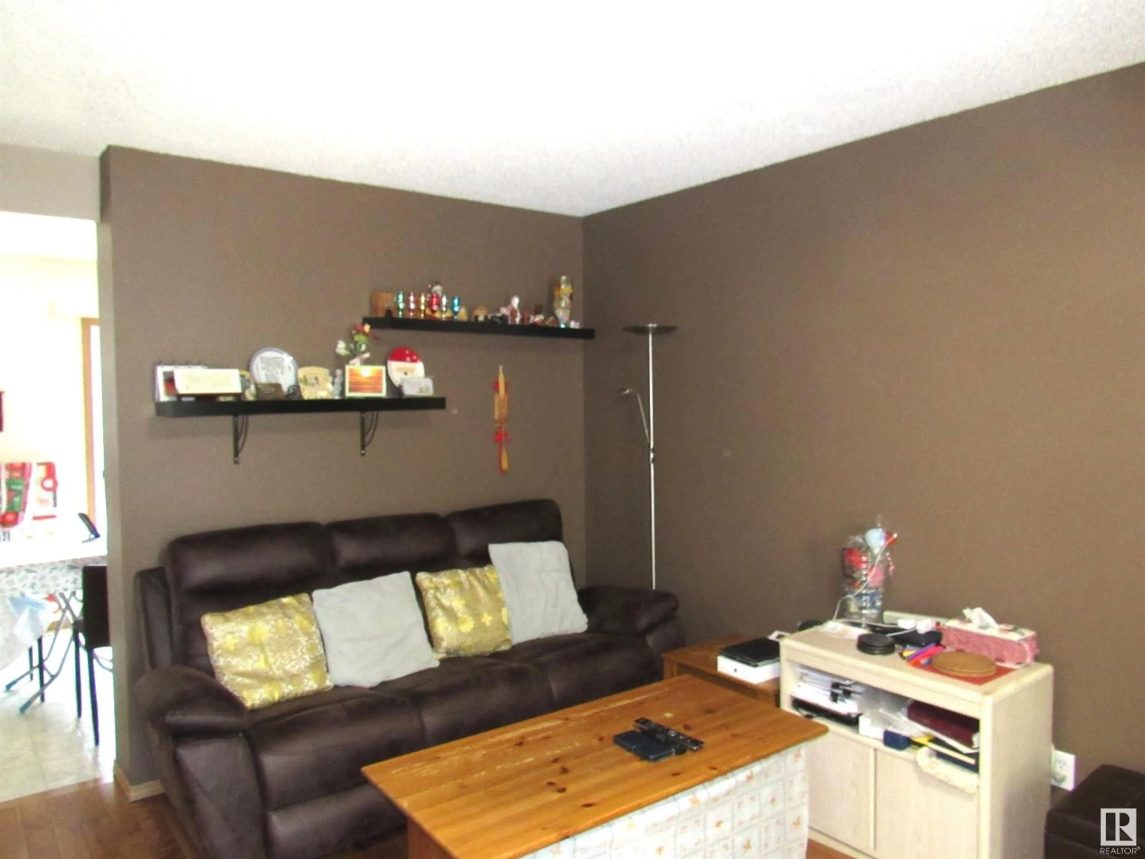Living room with furniture, wood/laminate floor for #28 - 10909 106 ST NW, Edmonton Alberta T5H4M7