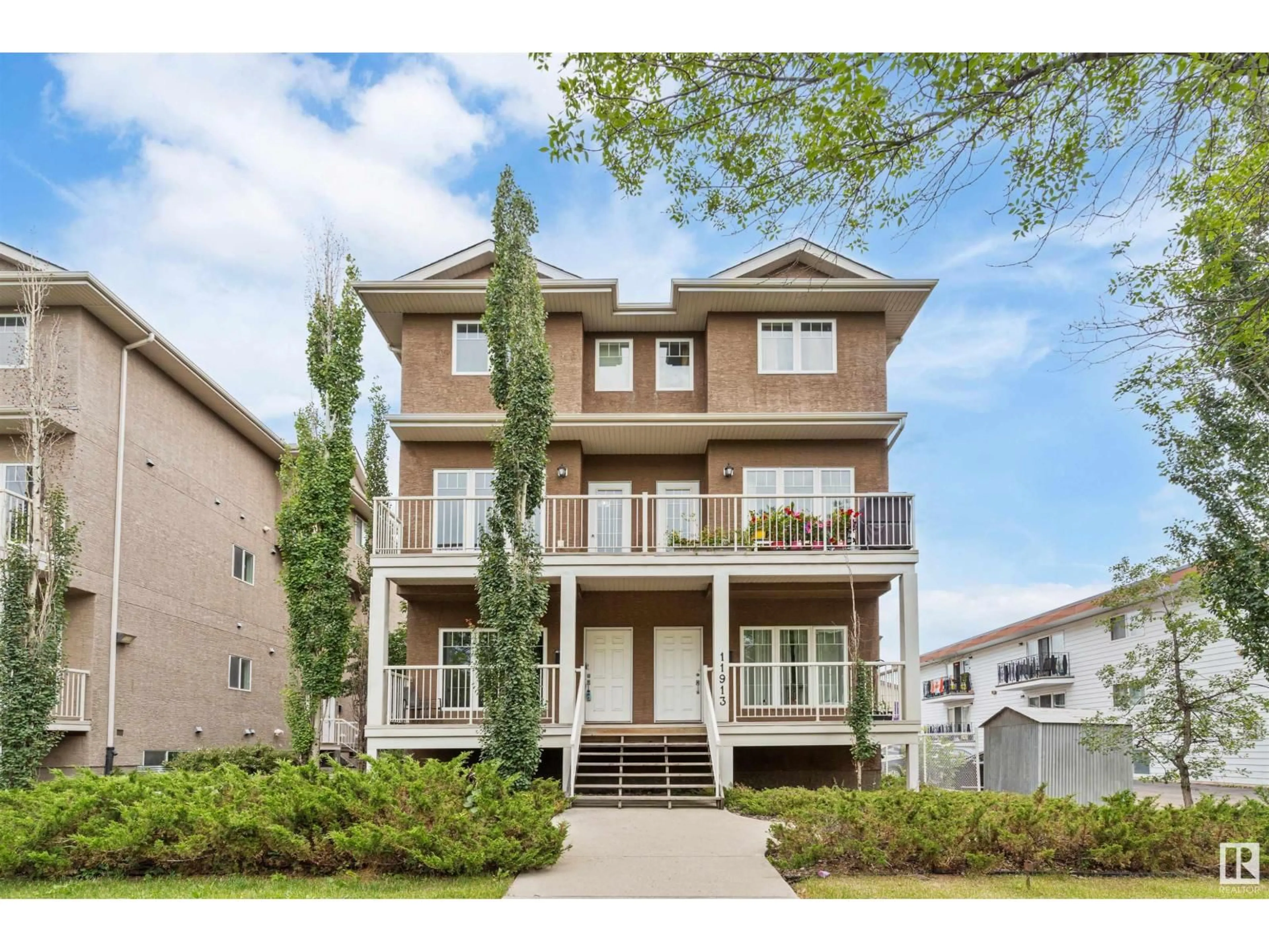 Home with brick exterior material, street for #6 - 11913 103 ST NW, Edmonton Alberta T5G2J4