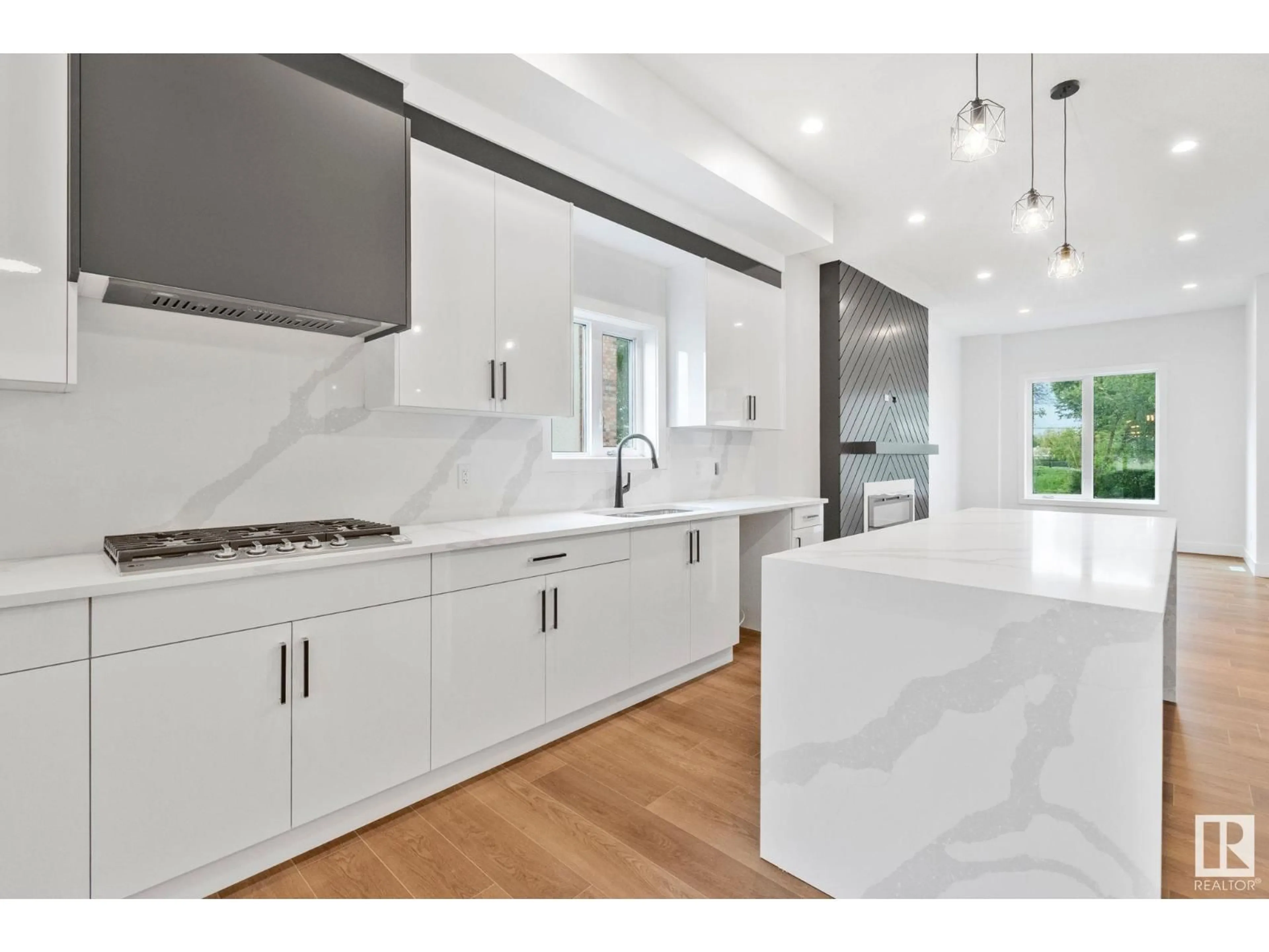 Contemporary kitchen, ceramic/tile floor for NW - 11036 128 ST, Edmonton Alberta T5M0W6