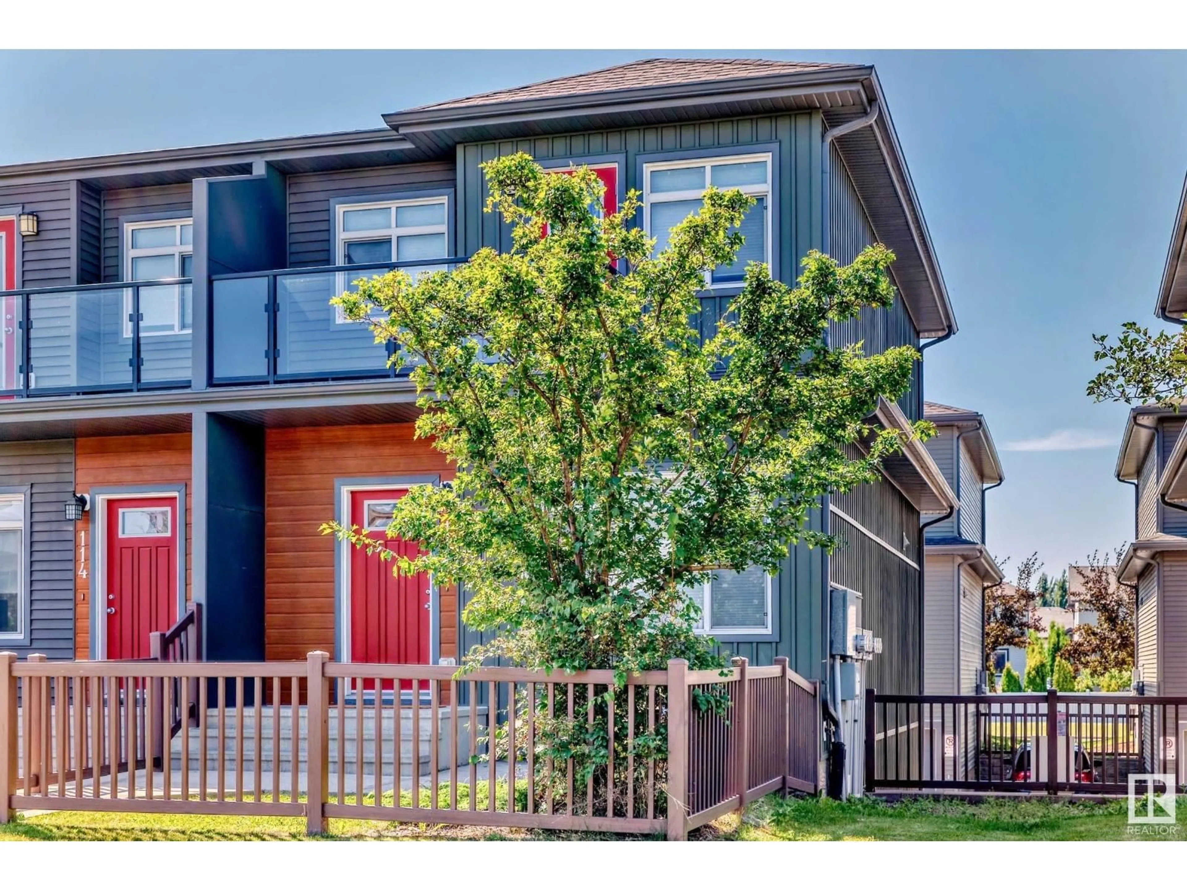 Home with vinyl exterior material, street for #115 - 7503 GETTY GA, Edmonton Alberta T5T4S8