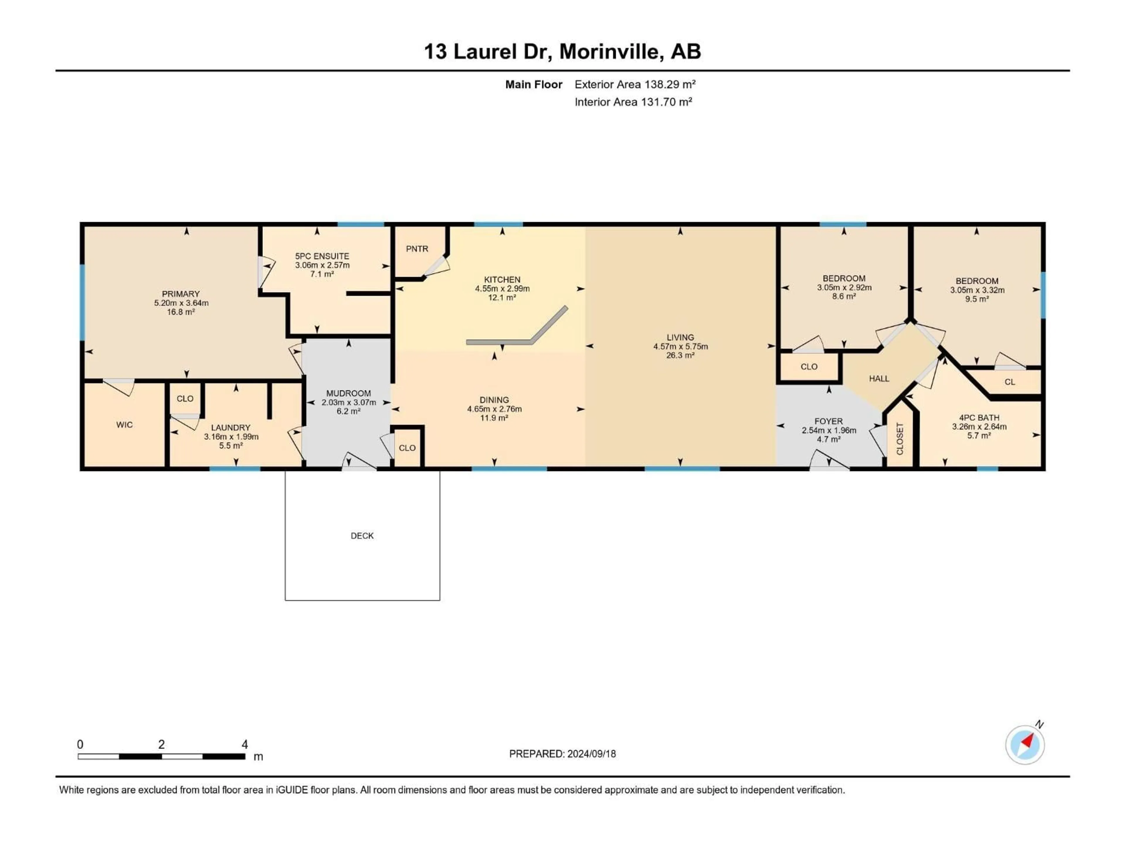 Floor plan for 13 LAUREL DR, Morinville Alberta T8R2P7