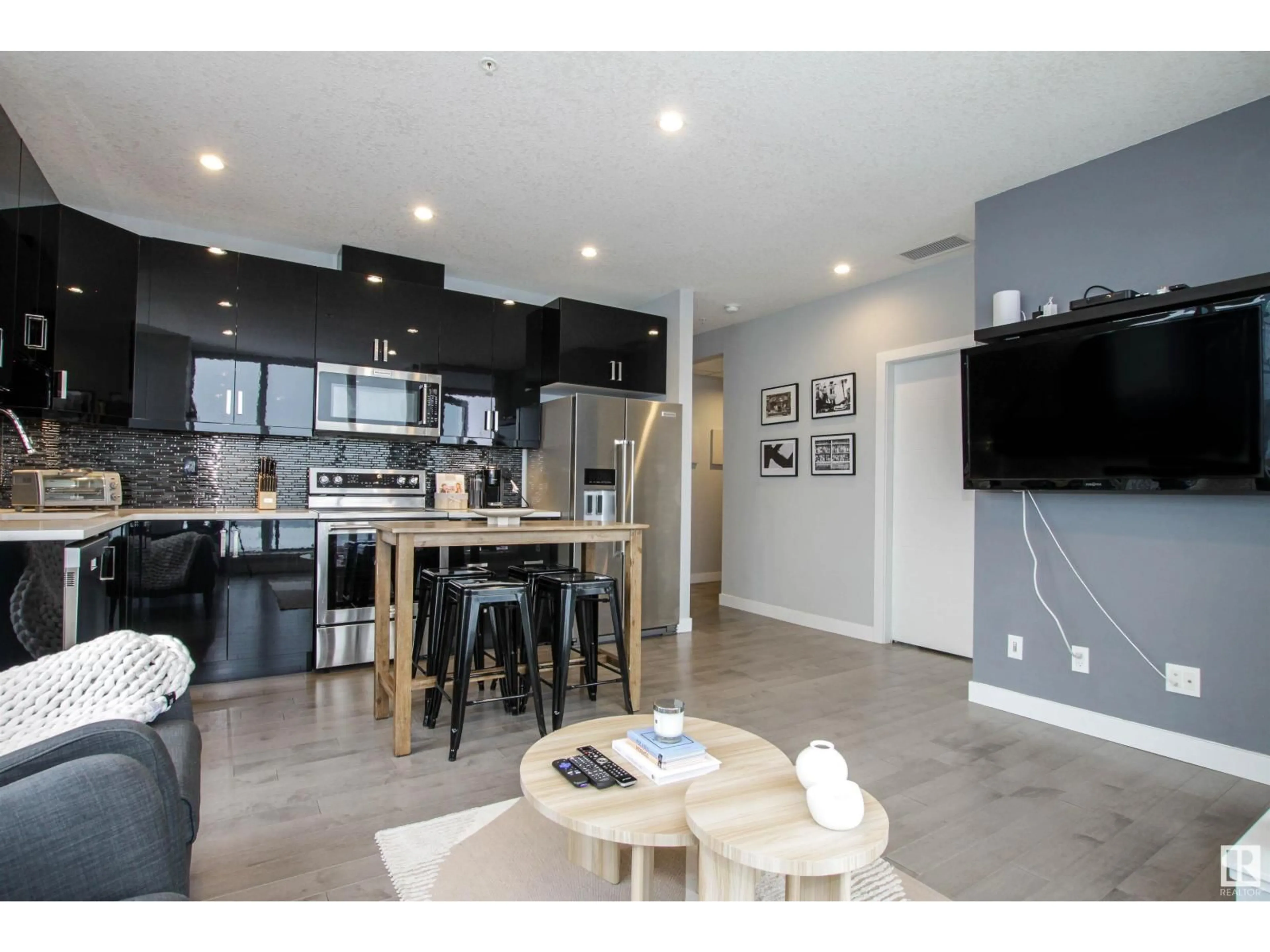 Open concept kitchen, unknown for NW - 10238 103 ST, Edmonton Alberta T5J0G6