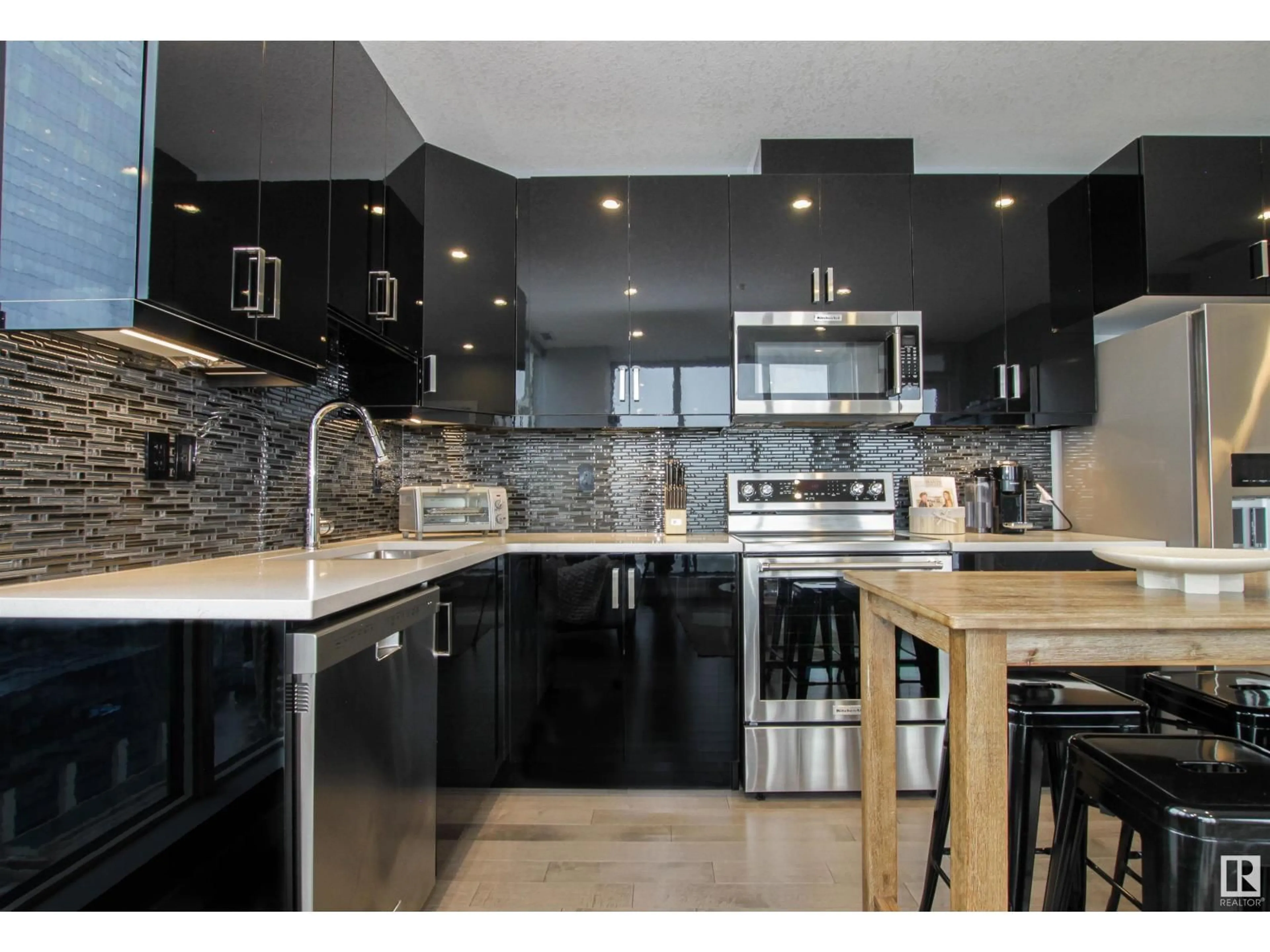 Contemporary kitchen, unknown for NW - 10238 103 ST, Edmonton Alberta T5J0G6
