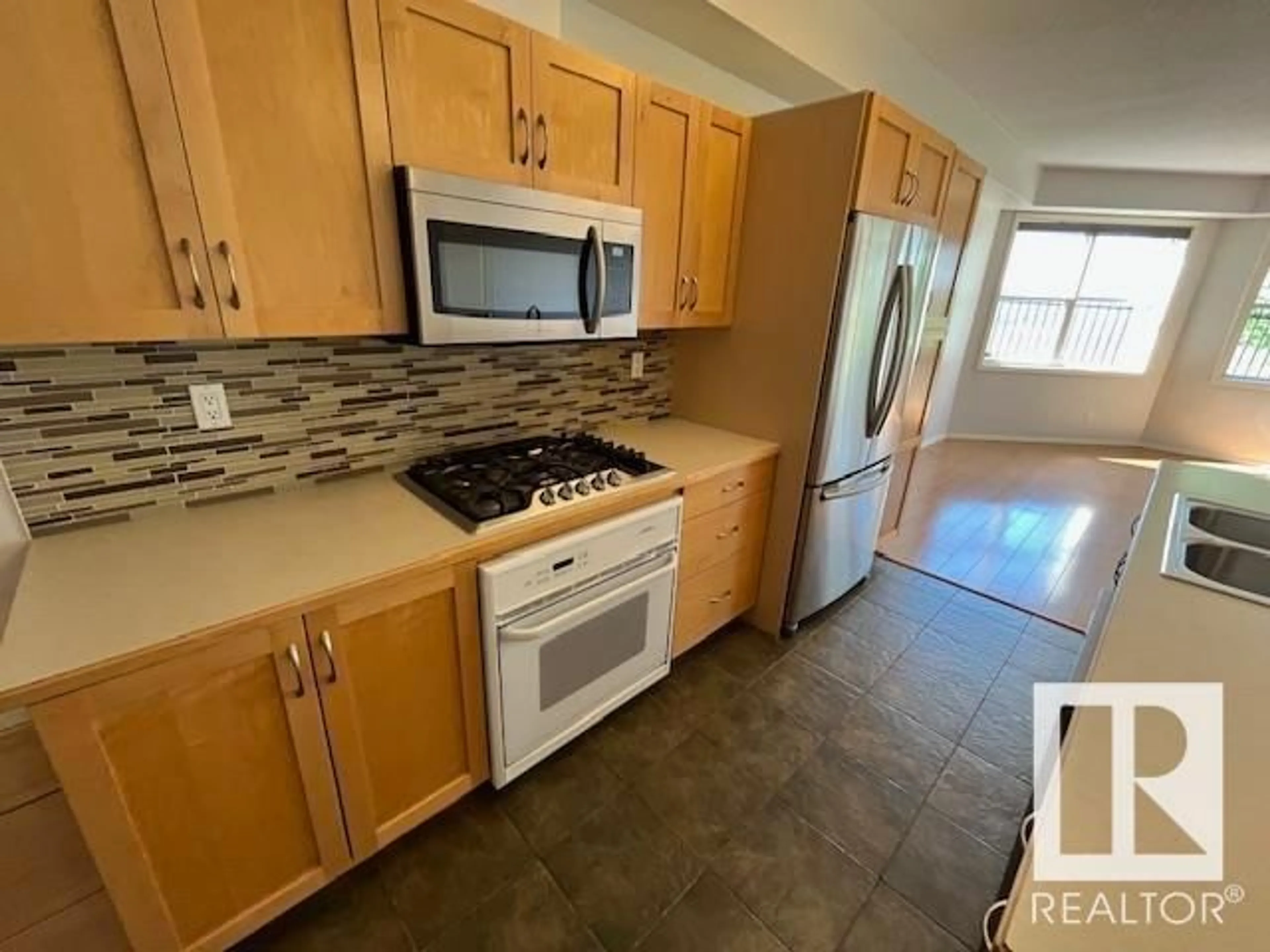 Standard kitchen, ceramic/tile floor for #119 - 9507 101 AV, Edmonton Alberta T5H4R1