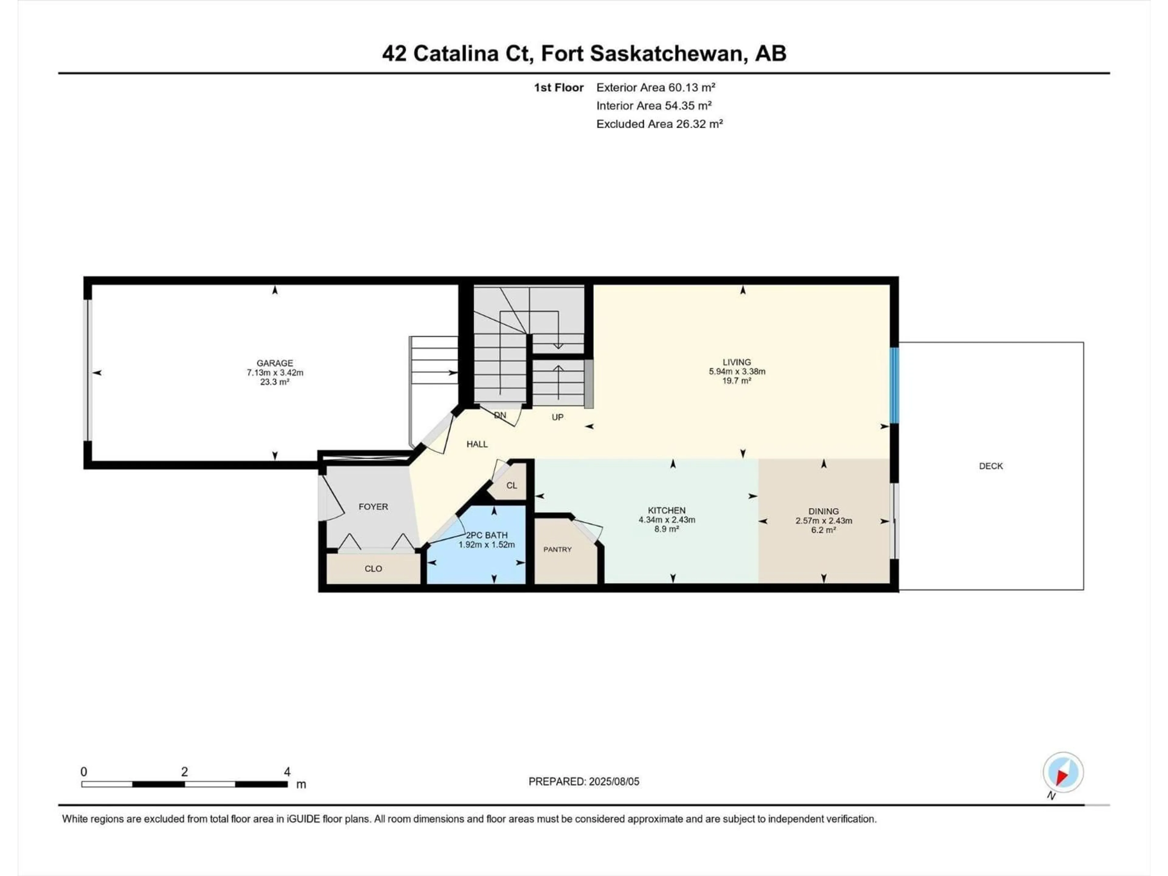 Floor plan for 42 CATALINA CO, Fort Saskatchewan Alberta T8L0K5