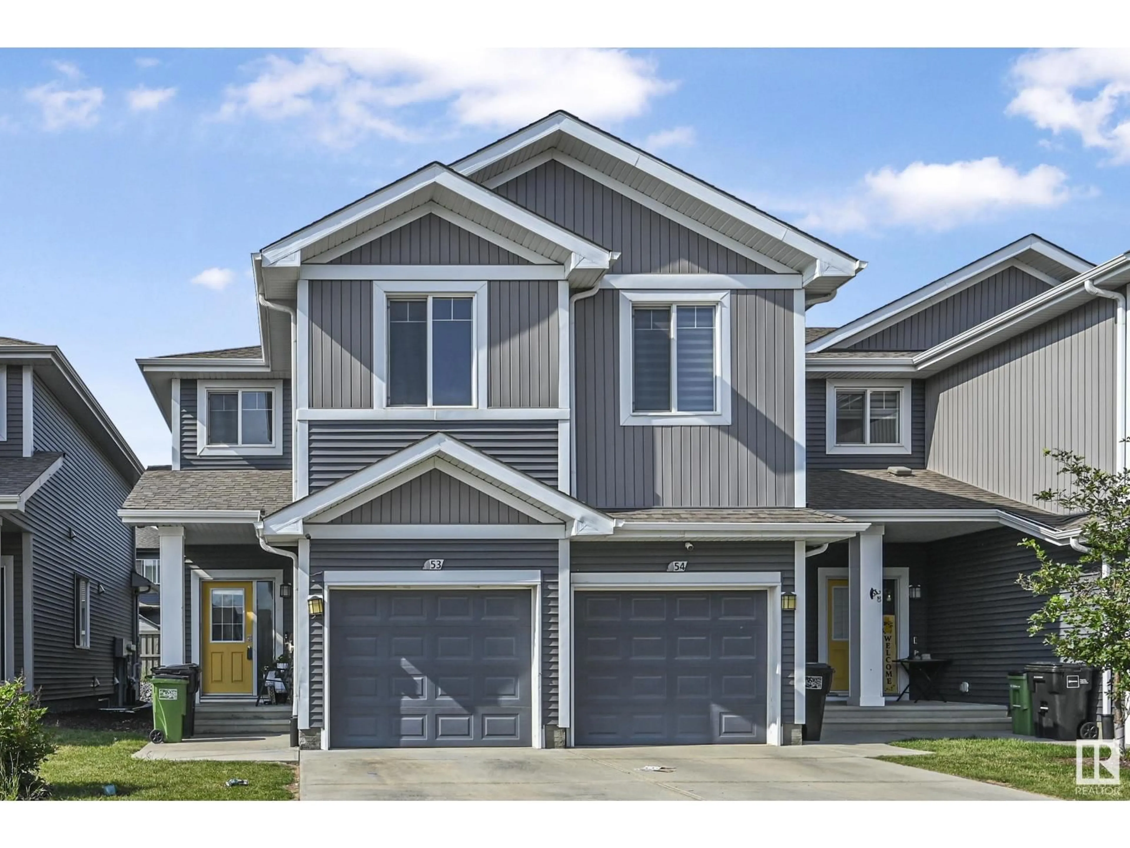 Home with vinyl exterior material, street for #53 - 6004 ROSENTHAL WY, Edmonton Alberta T5T7L1