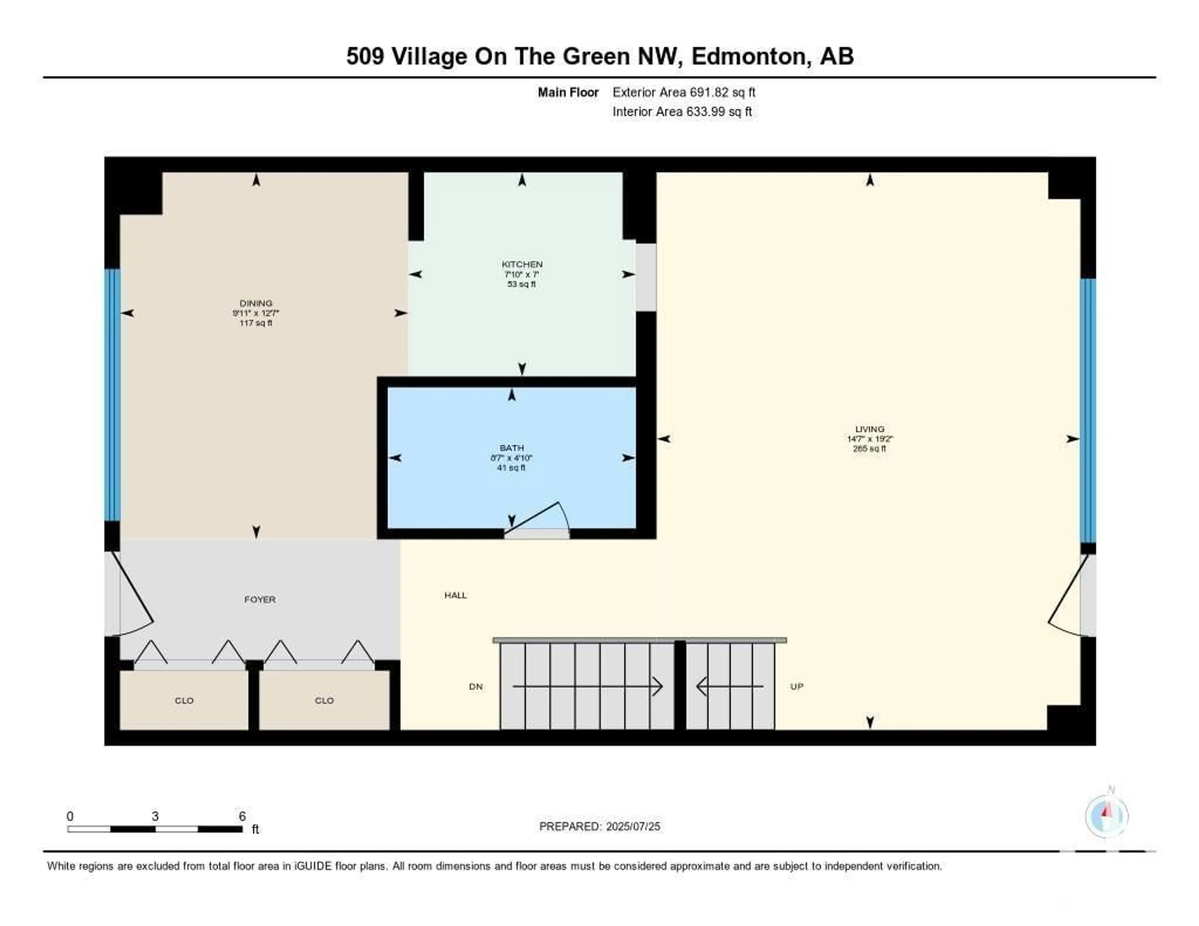 Floor plan for 509 VILLAGE ON THE GREEN GR, Edmonton Alberta T5A1H2