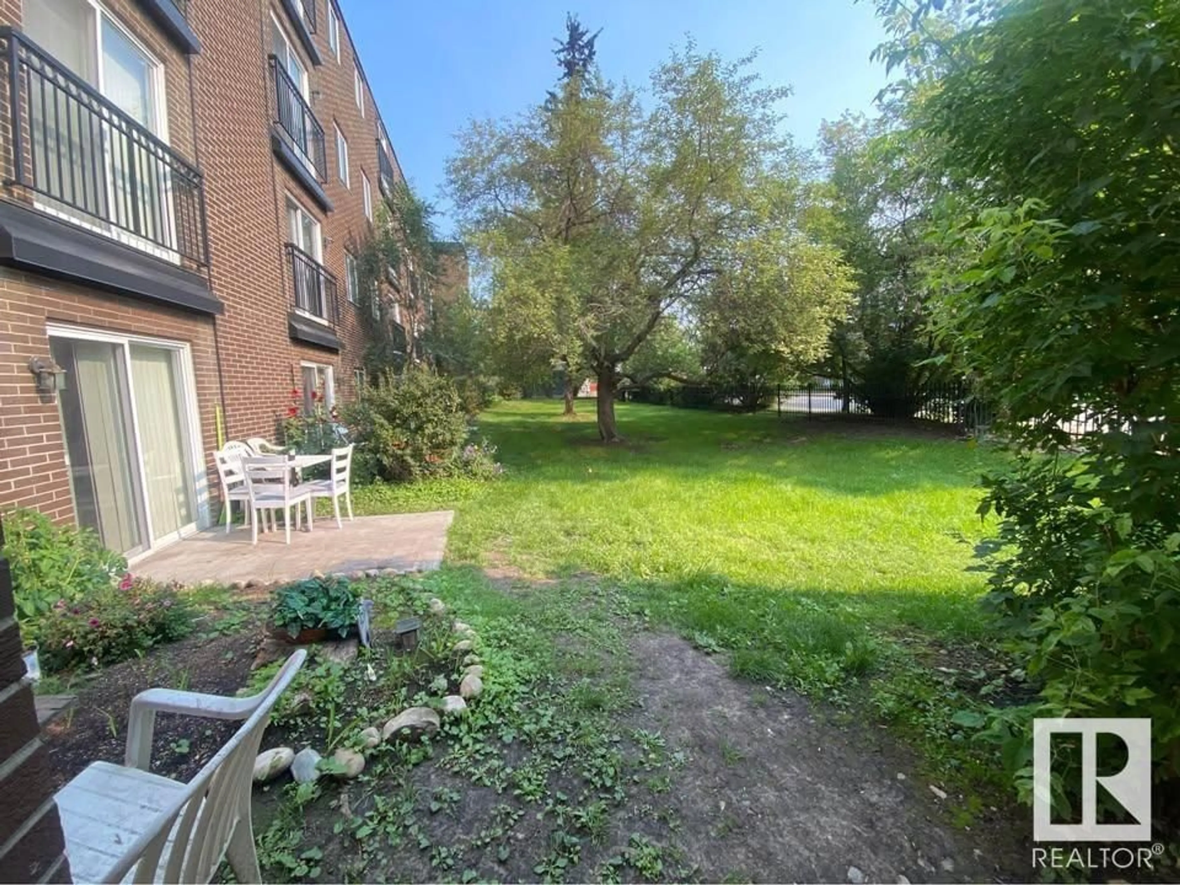 Patio, street for #206 - 10616 156 ST, Edmonton Alberta T5P2S1