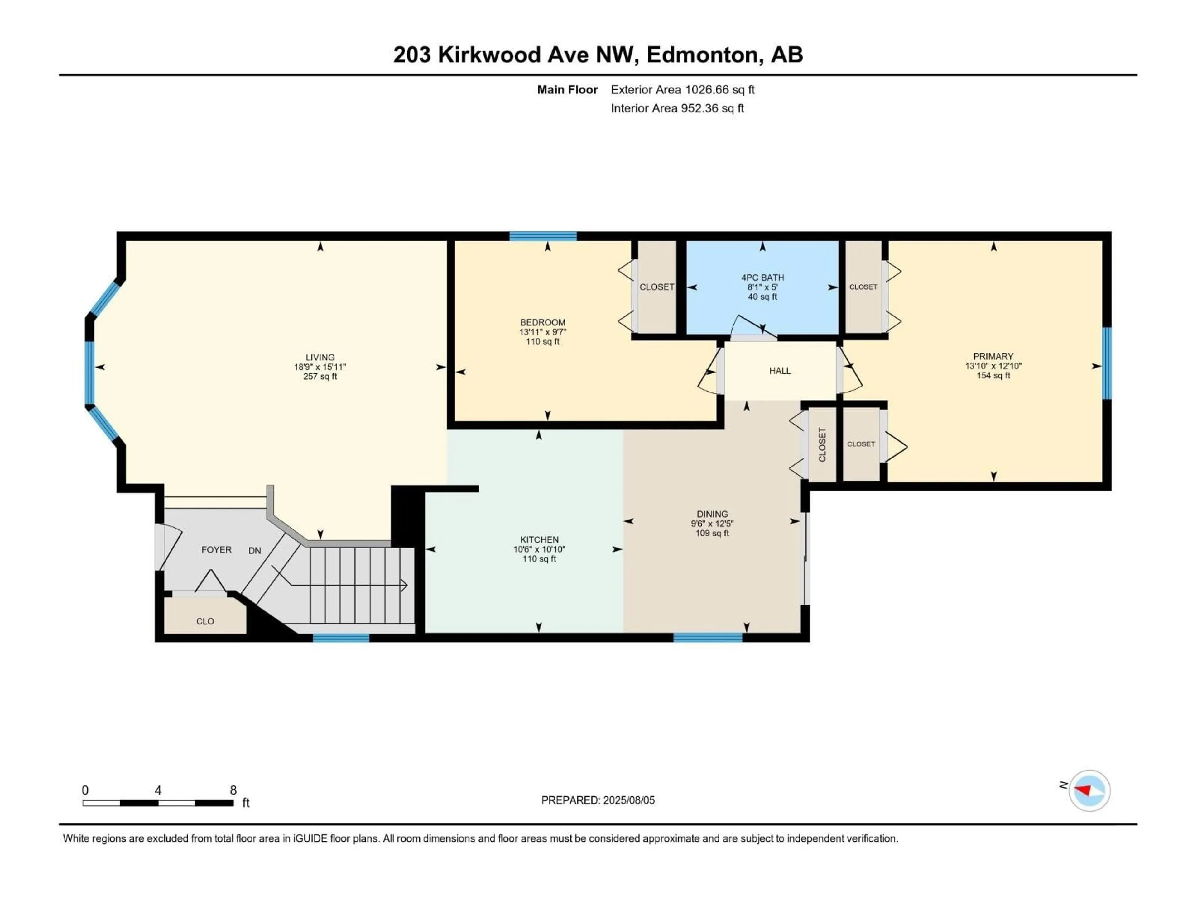 Floor plan for 203 KIRKWOOD AV, Edmonton Alberta T6L6K7