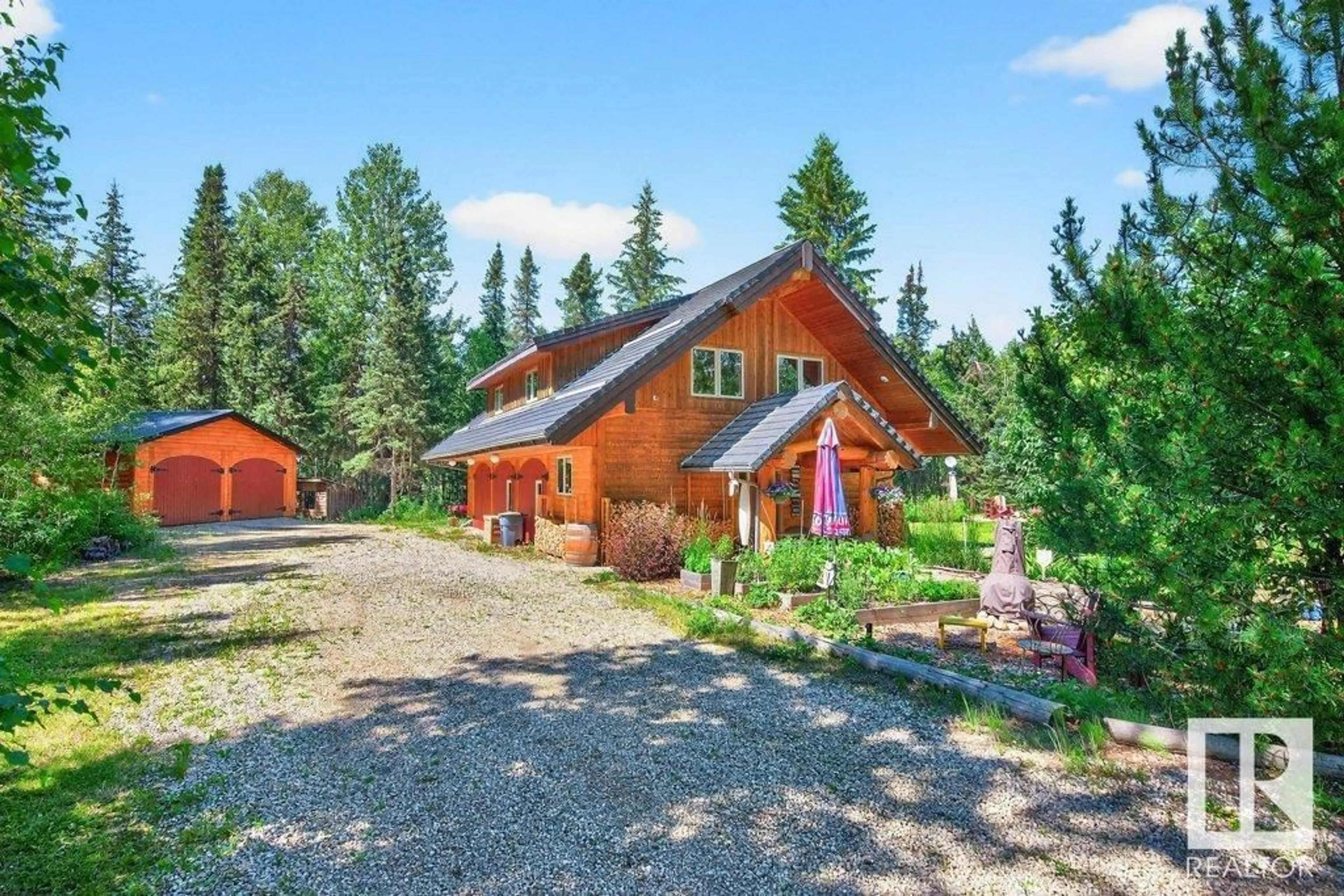 A pic from outside/outdoor area/front of a property/back of a property/a pic from drone, mountain view for 54508 RGE ROAD 13, Rural Lac Ste. Anne County Alberta T0E1V0