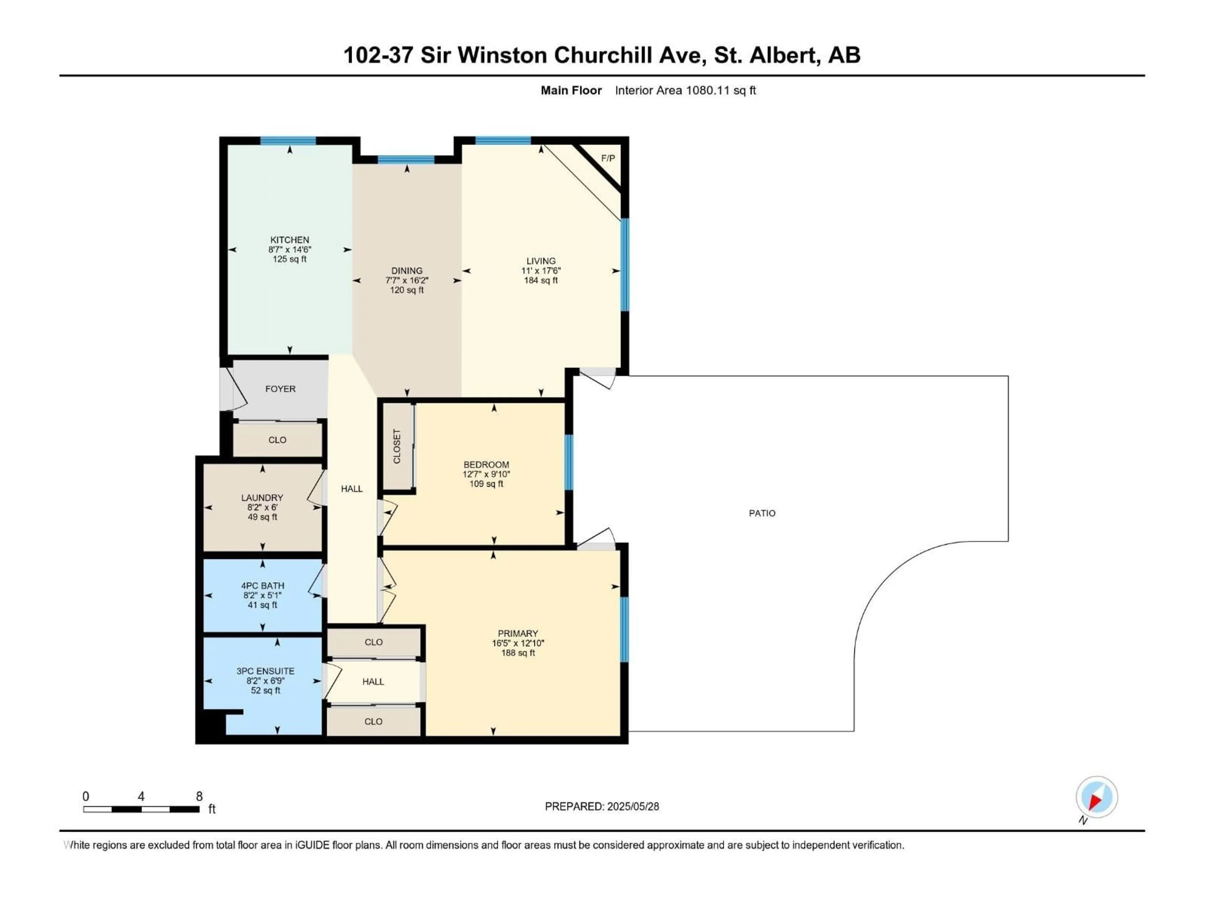 Floor plan for #102 - 37 SIR WINSTON CHURCHILL AV, St. Albert Alberta T8N0G3