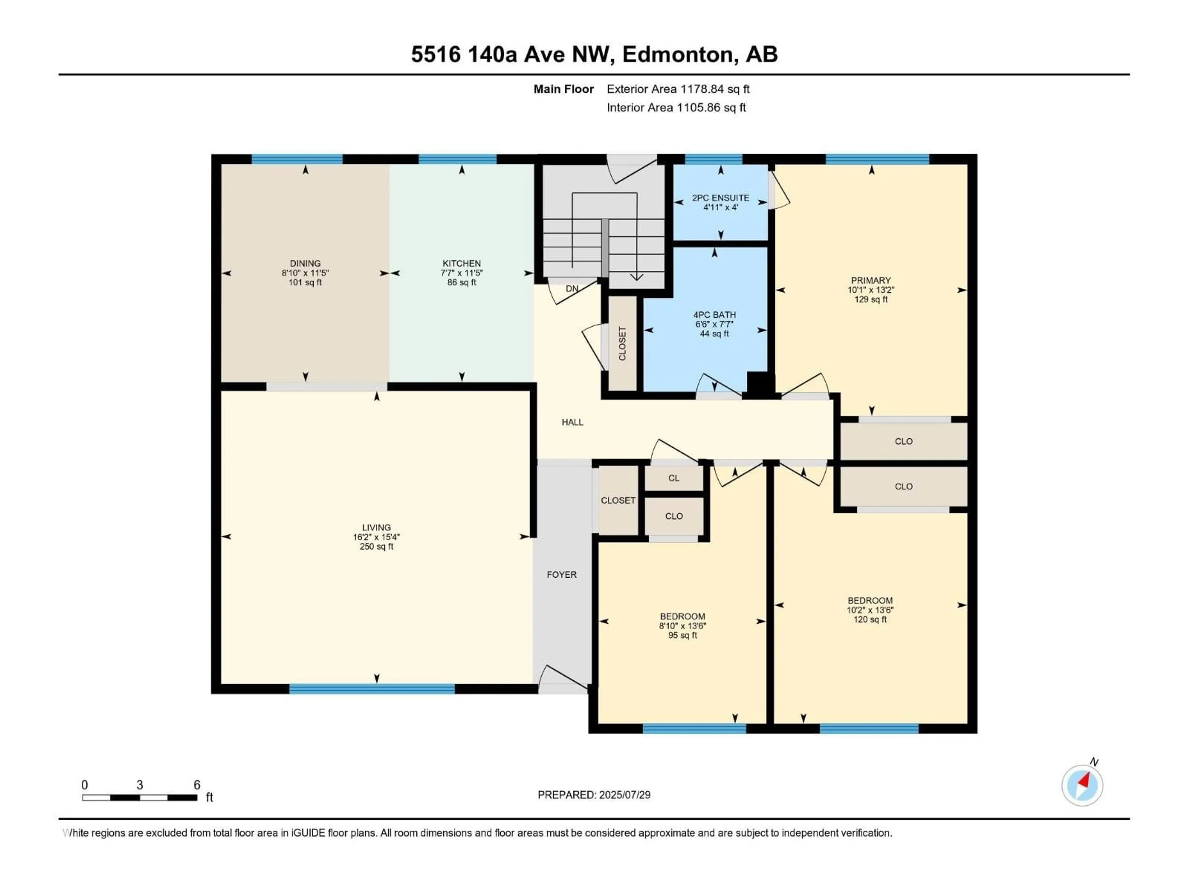 Floor plan for 5516 140A AV, Edmonton Alberta T5A1H3