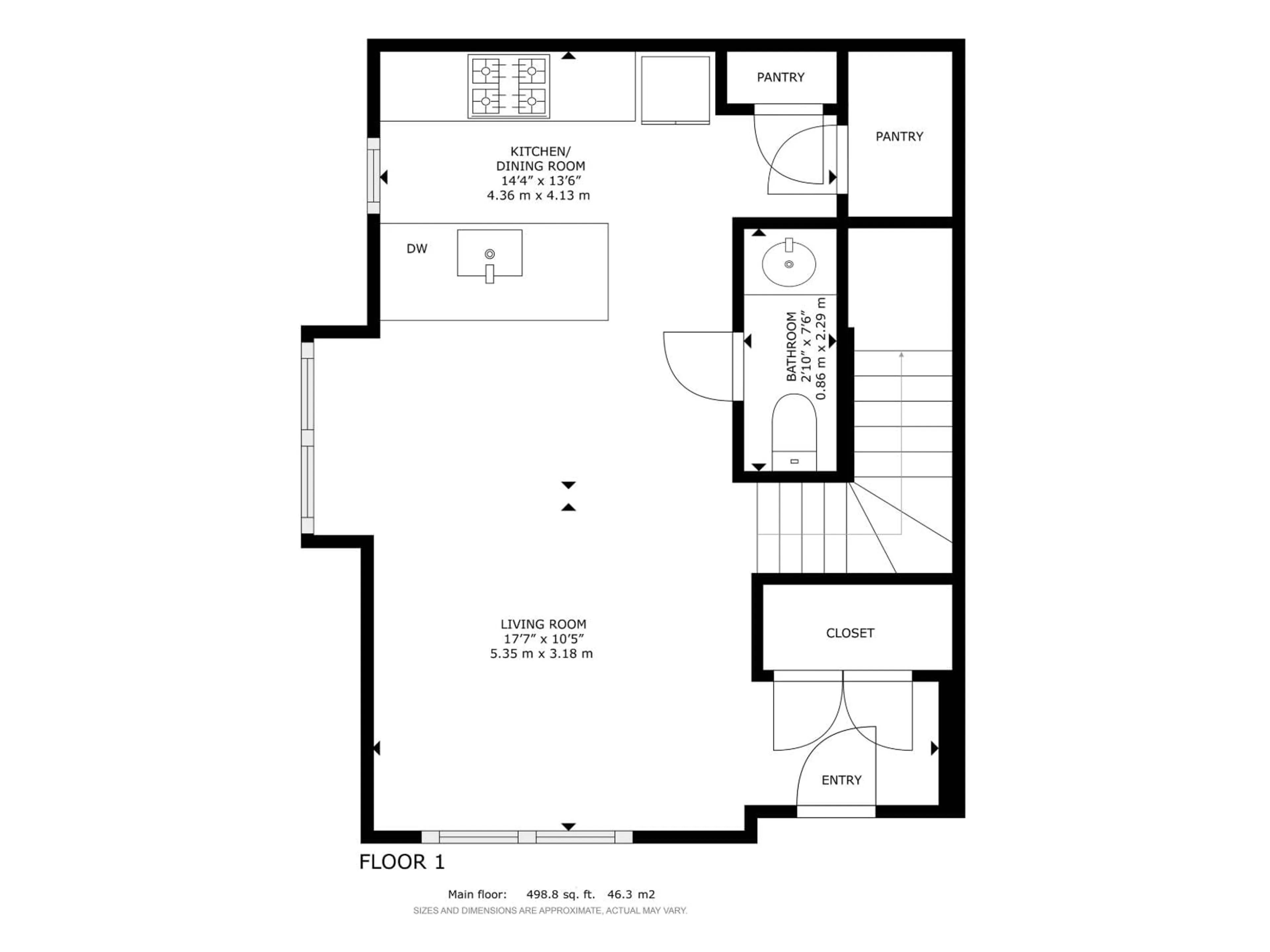 Floor plan for NW - 10363 149 ST, Edmonton Alberta T5P1L4