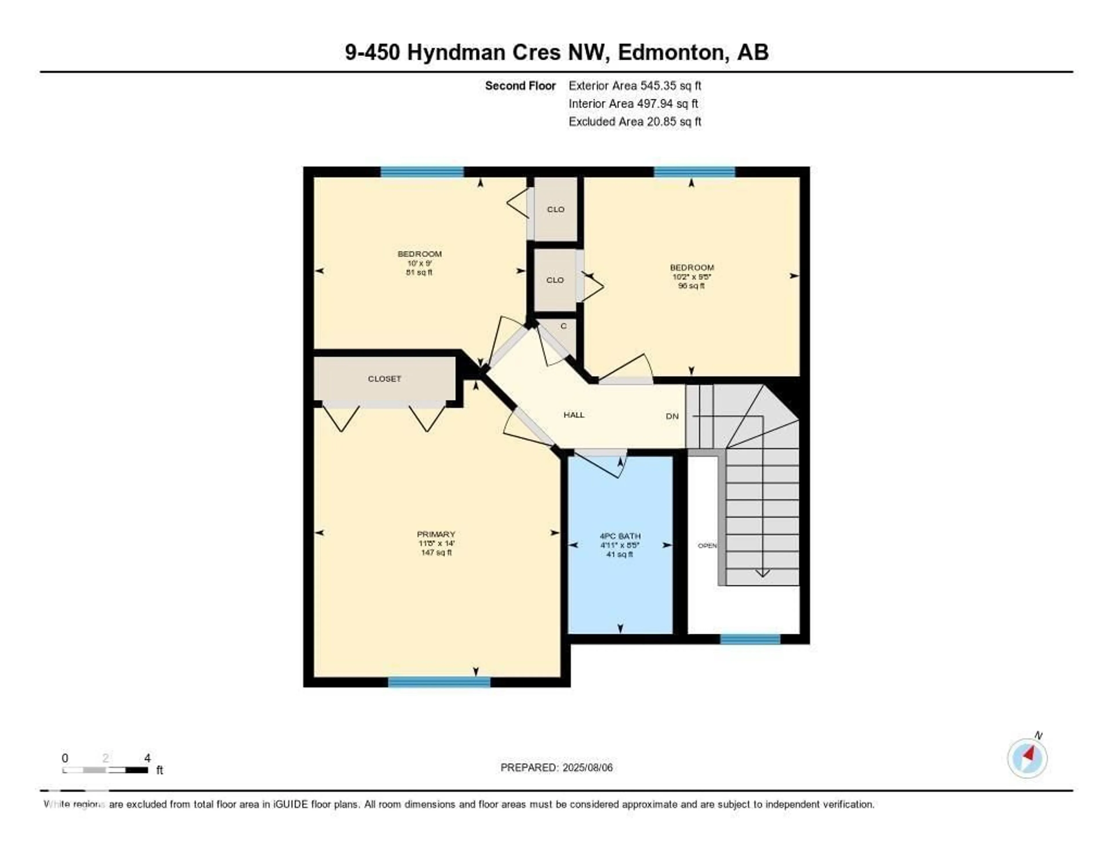 Floor plan for #9 - 450 HYNDMAN CR, Edmonton Alberta T5A0E2