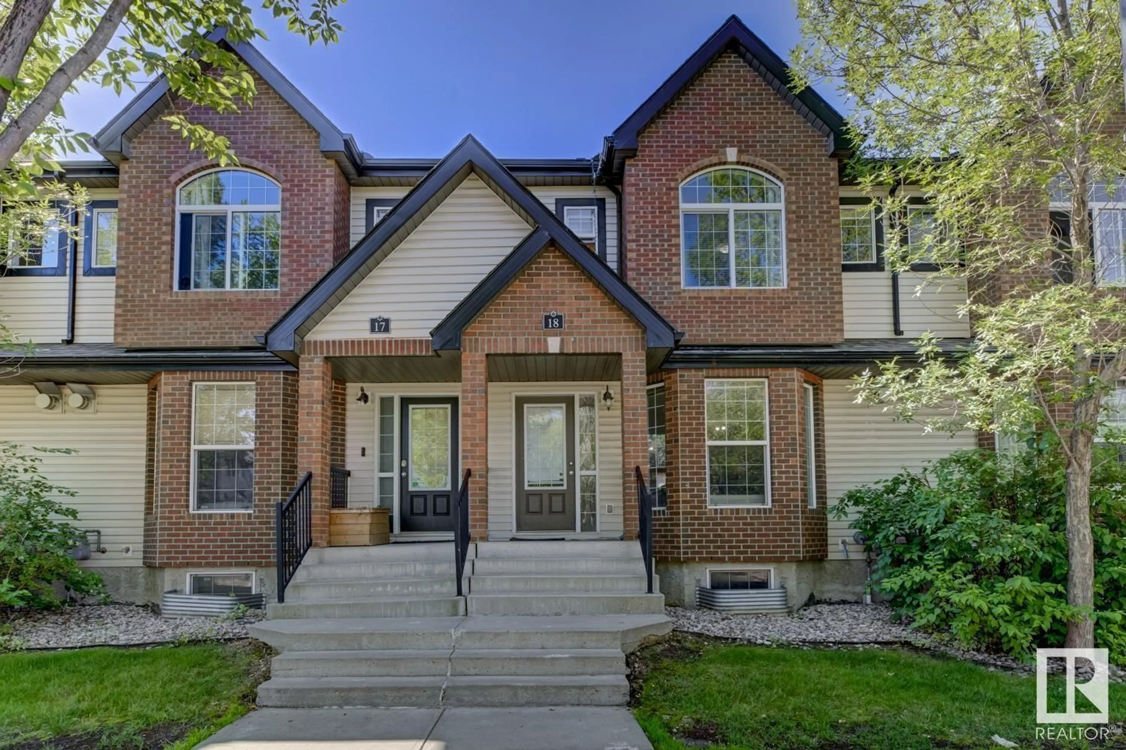 Home with brick exterior material, street for #18 - 5281 TERWILLEGAR BV, Edmonton Alberta T6R0C5