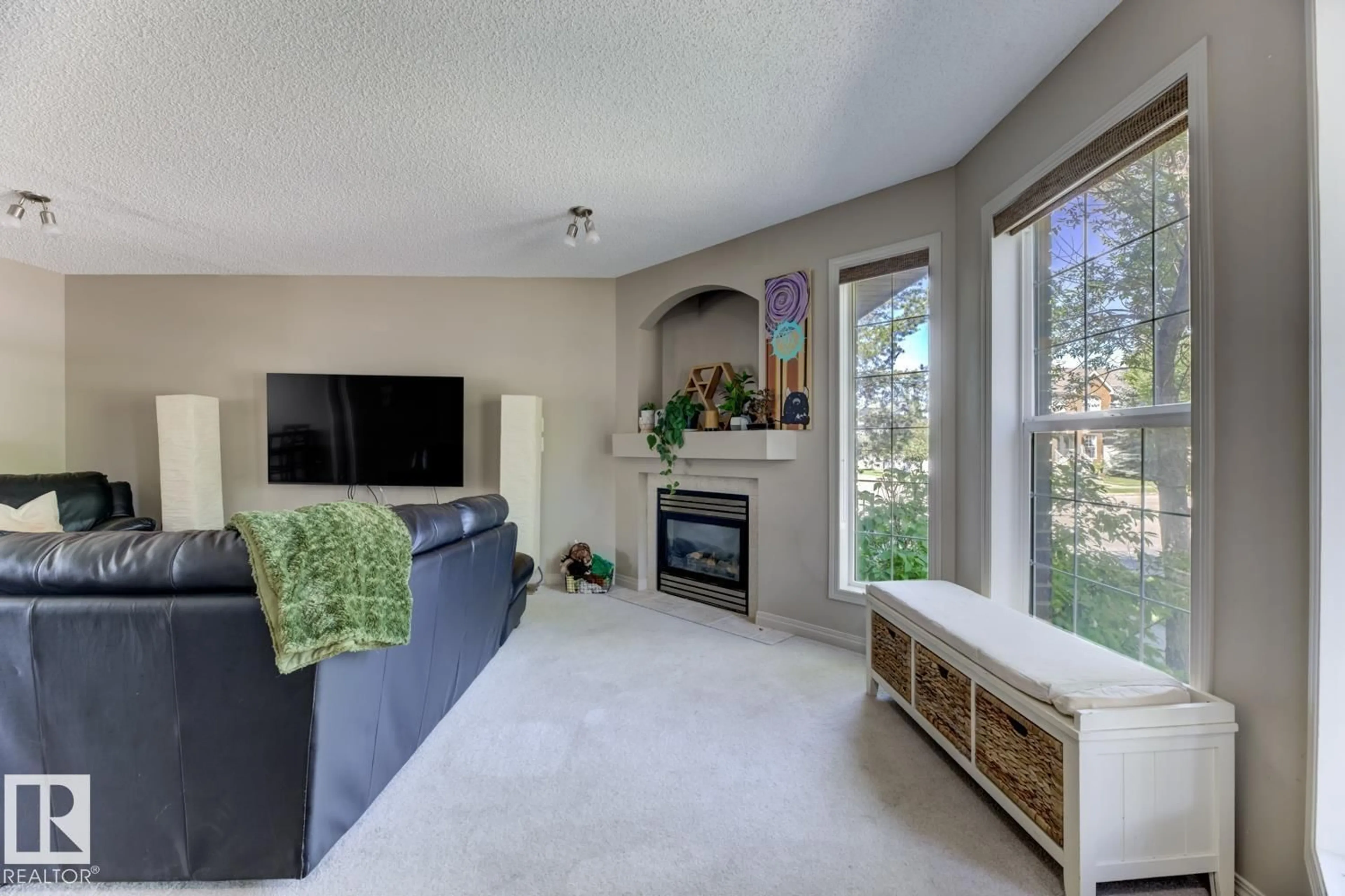Living room with furniture, unknown for #18 - 5281 TERWILLEGAR BV, Edmonton Alberta T6R0C5