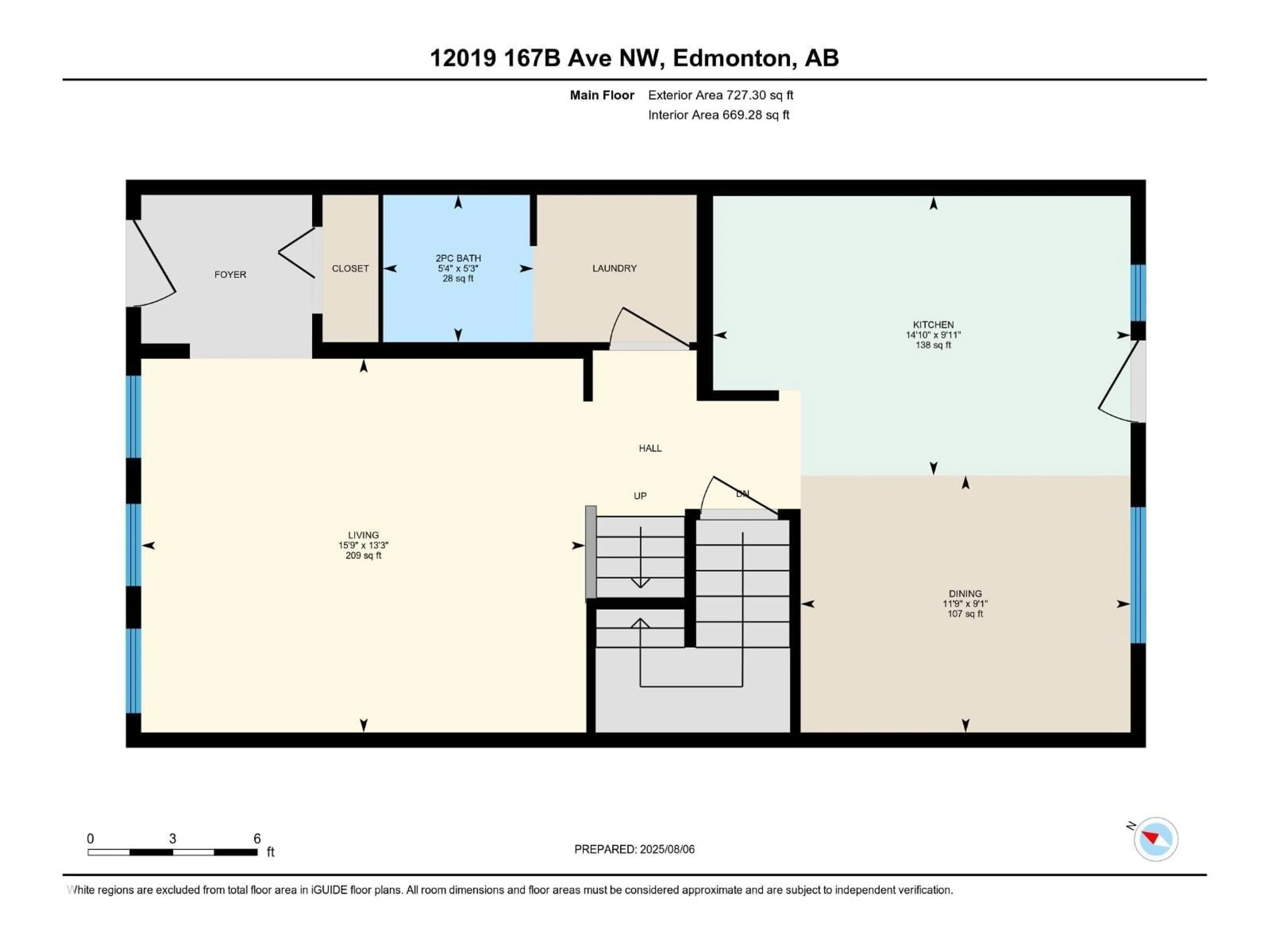 Floor plan for NW - 12019 167B AV, Edmonton Alberta T5X0G8