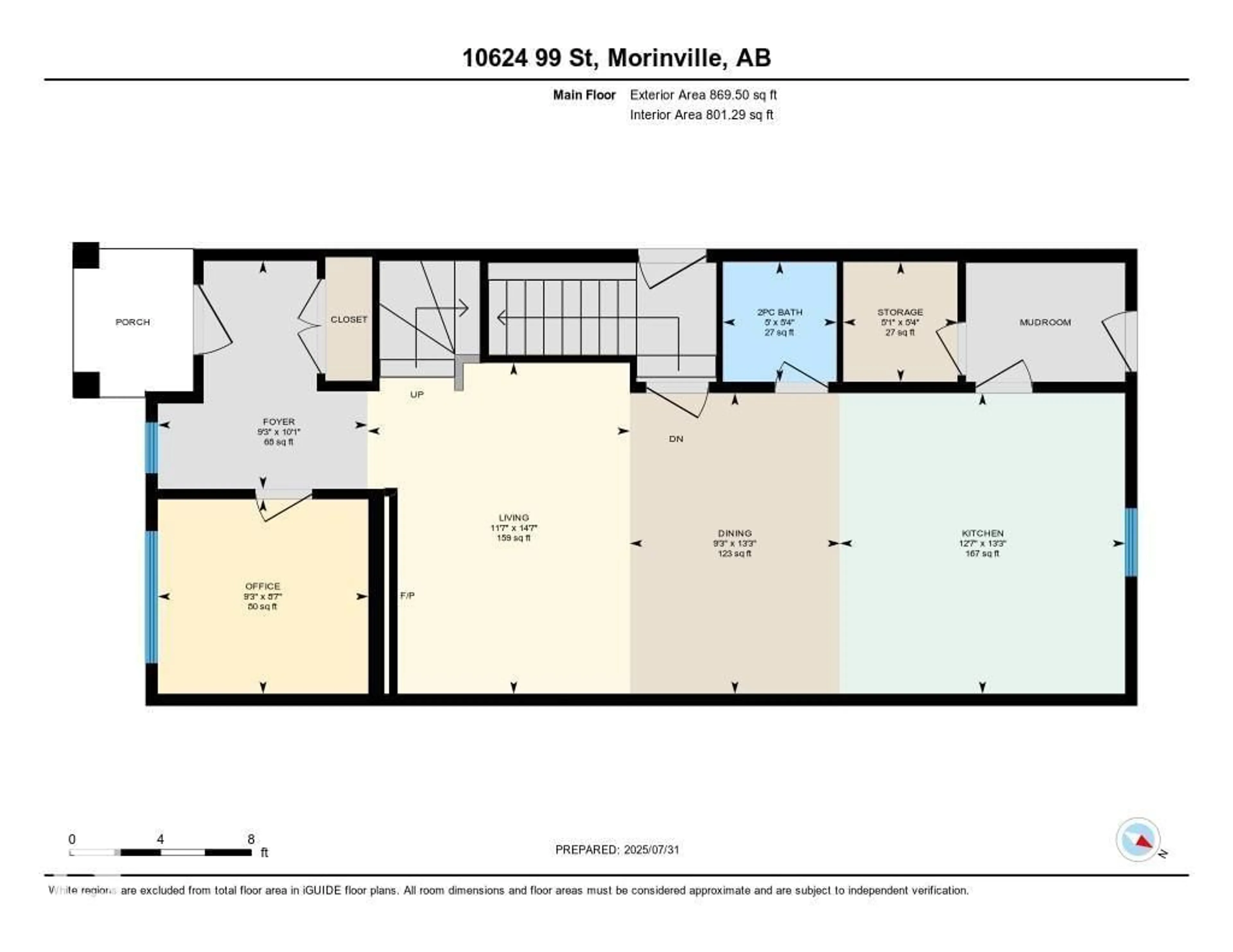 Floor plan for 10624 99 ST, Morinville Alberta T8R2P1