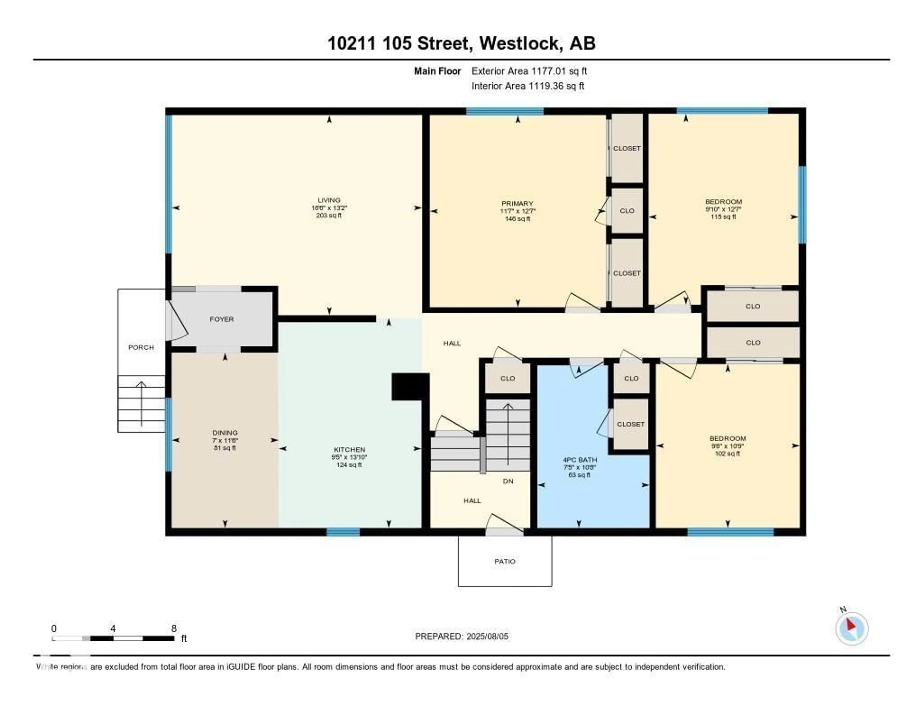 Floor plan for 10211 105 ST, Westlock Alberta T7P1V8