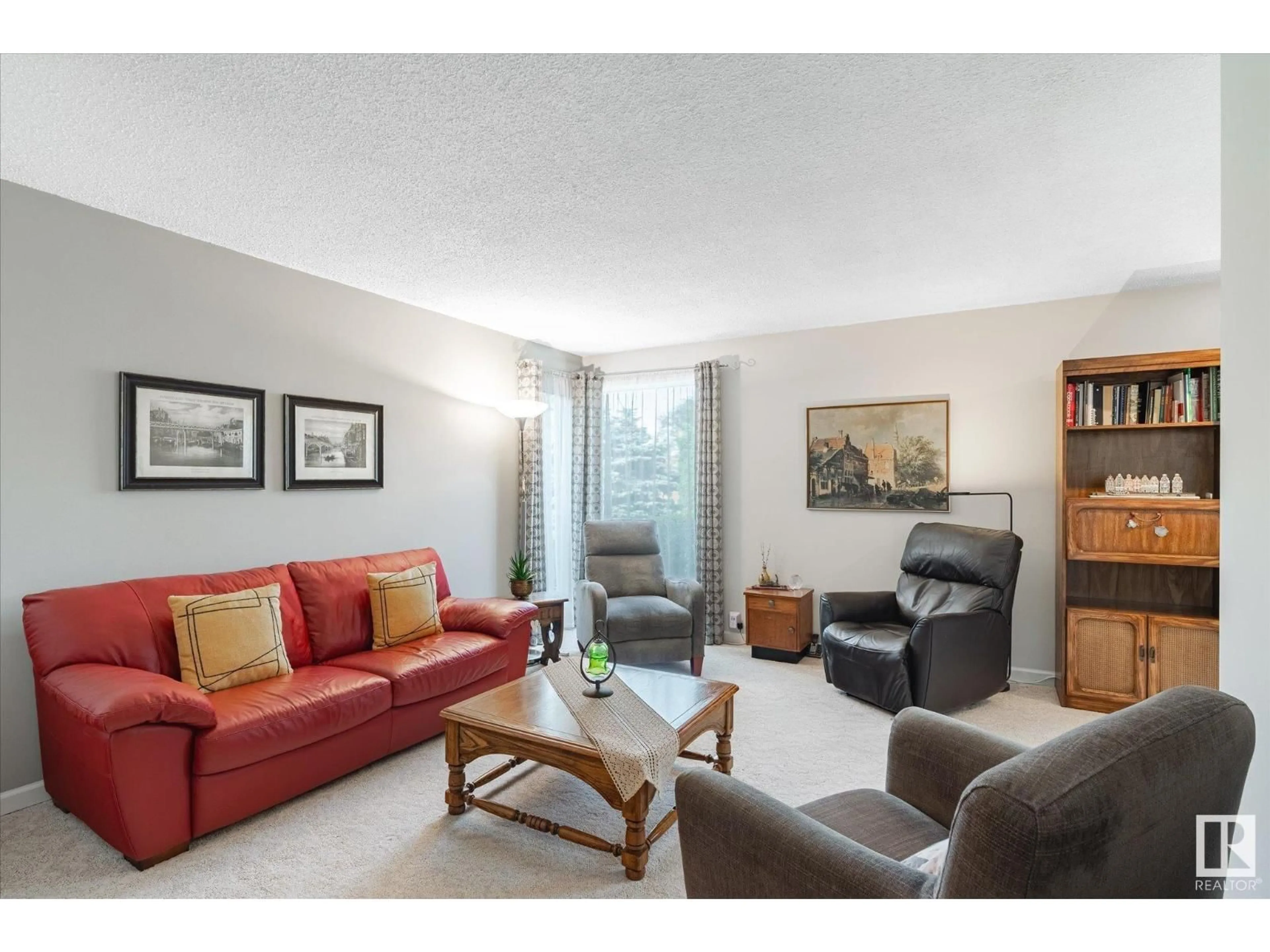 Living room with furniture, unknown for NW - 13835 27 ST, Edmonton Alberta T5Y1A2