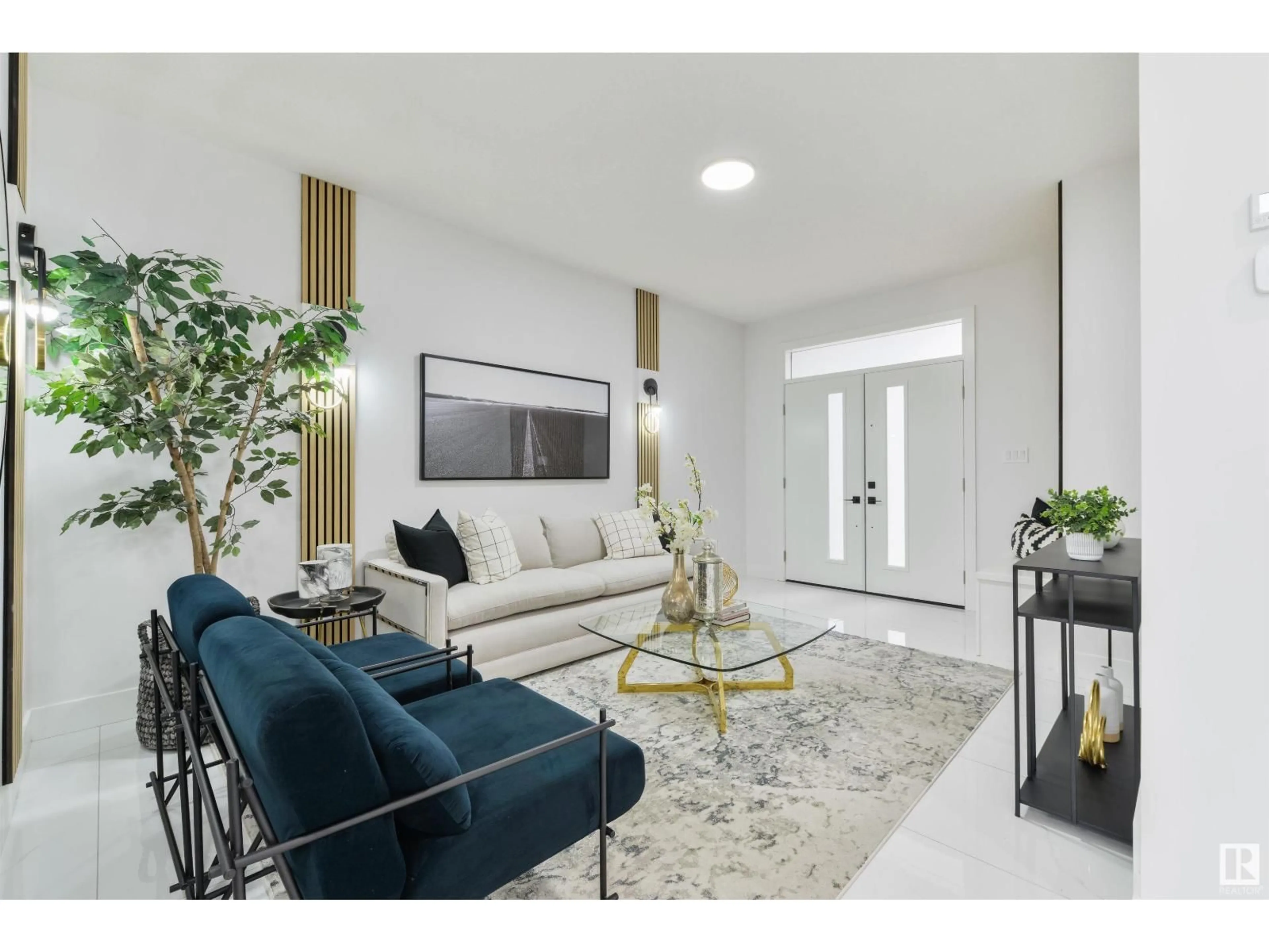 Living room with furniture, unknown for SW - 568 37 ST, Edmonton Alberta T6X3B3