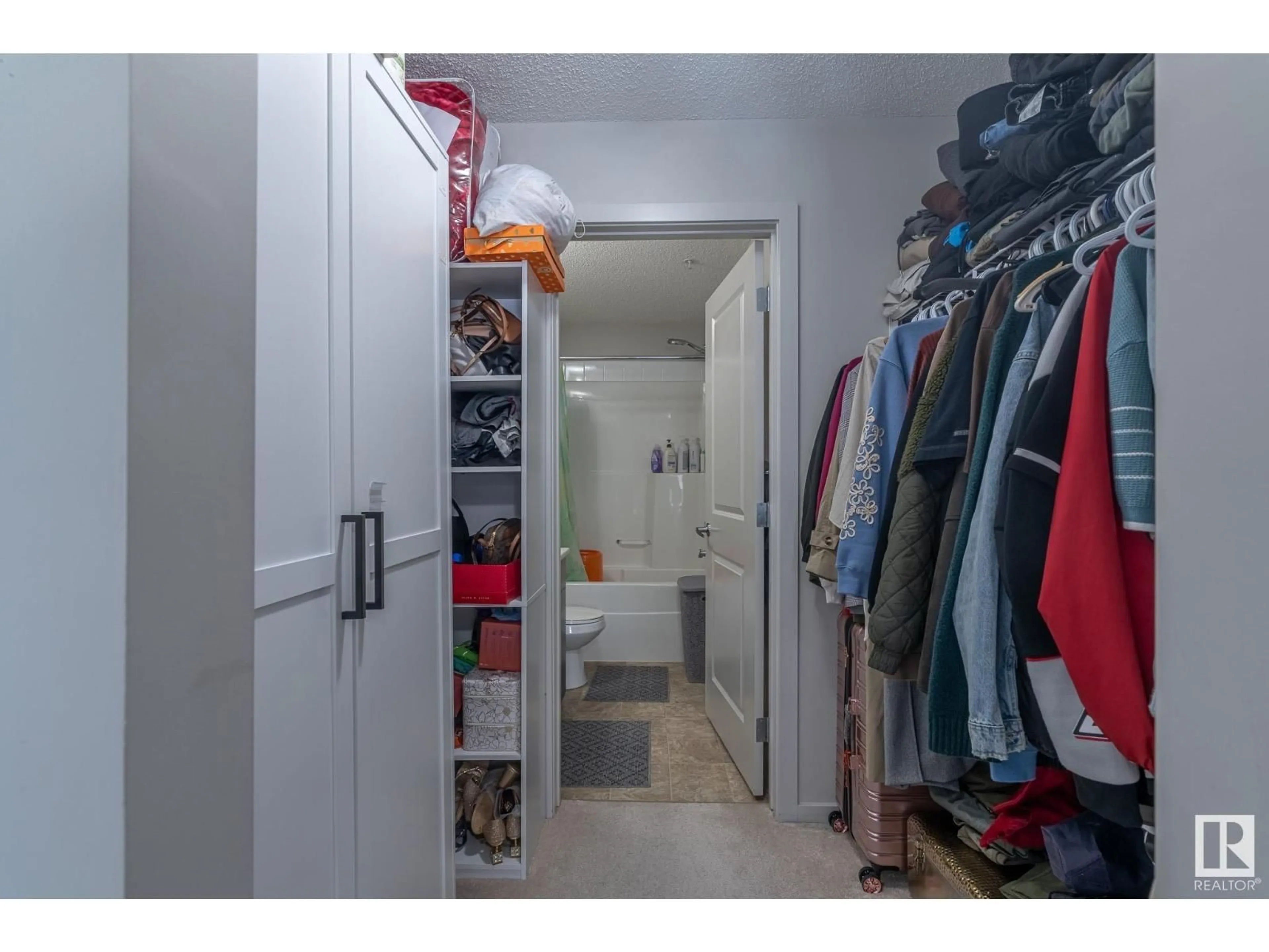 Storage room or clothes room or walk-in closet for #107 - 142 EBBERS BLVD, Edmonton Alberta T5Y3W2