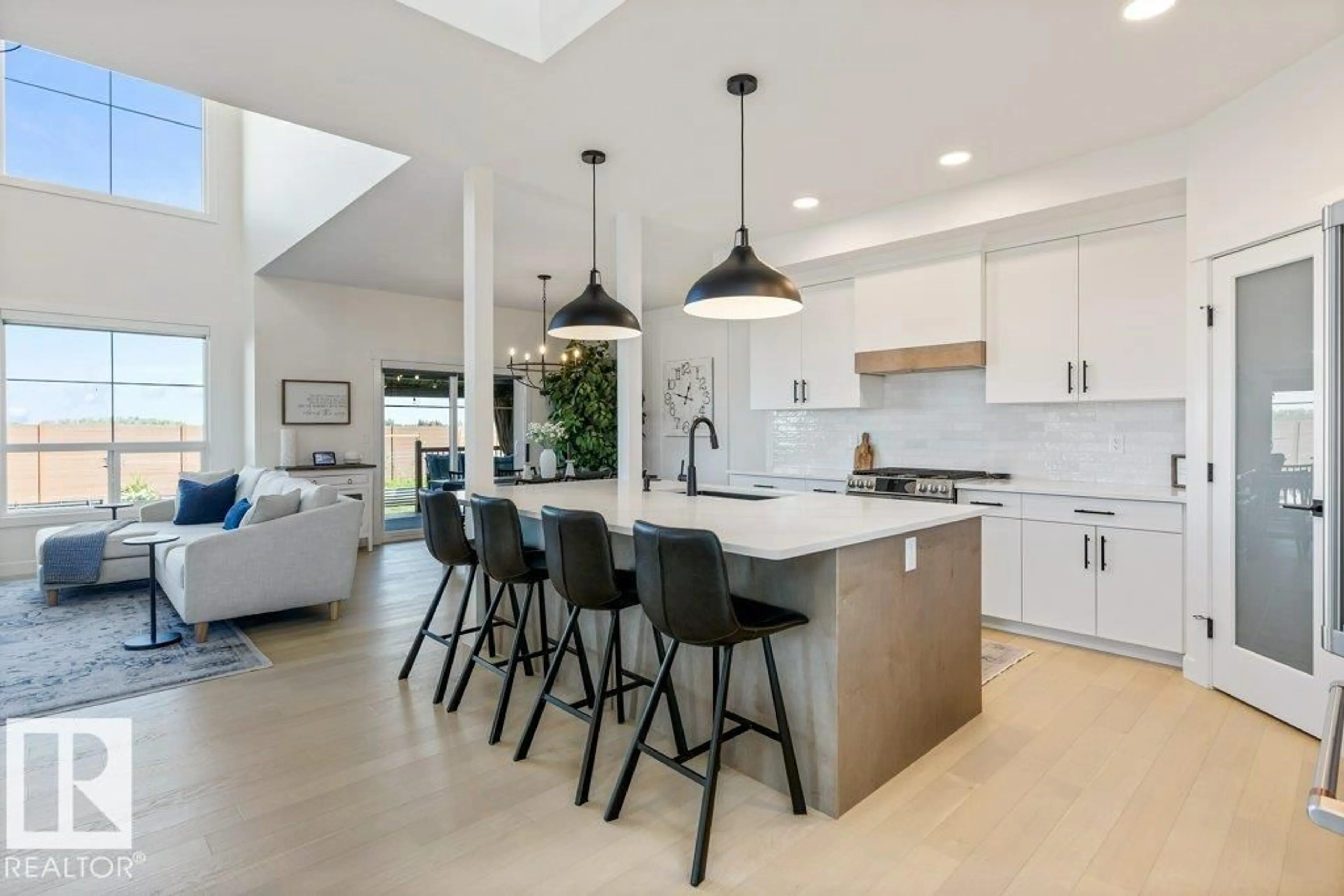 Open concept kitchen, ceramic/tile floor for 65 JUBILATION DR, St. Albert Alberta T8N7W7