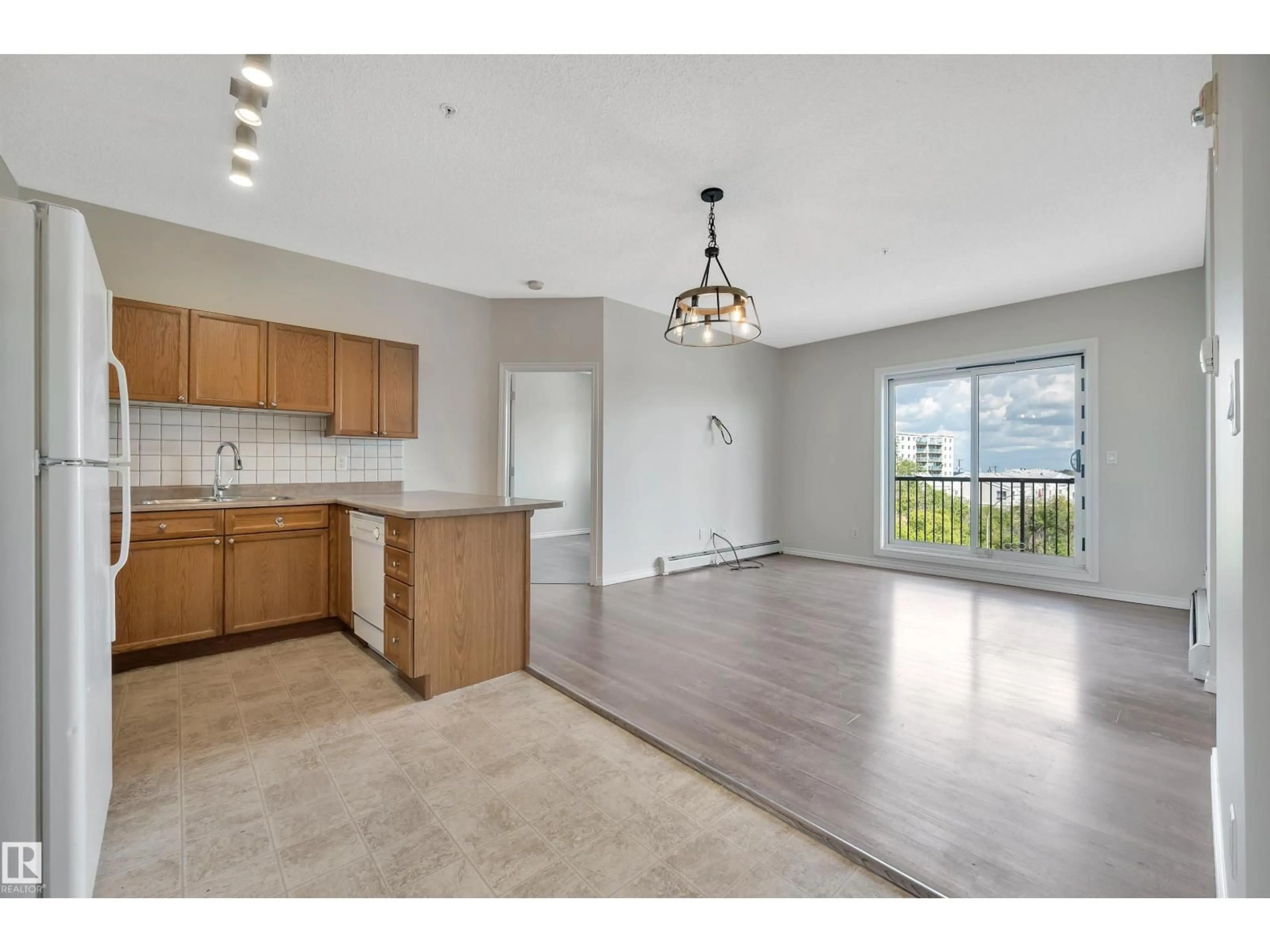 Open concept kitchen, unknown for #308 - 10118 95 ST, Edmonton Alberta T5H4R6
