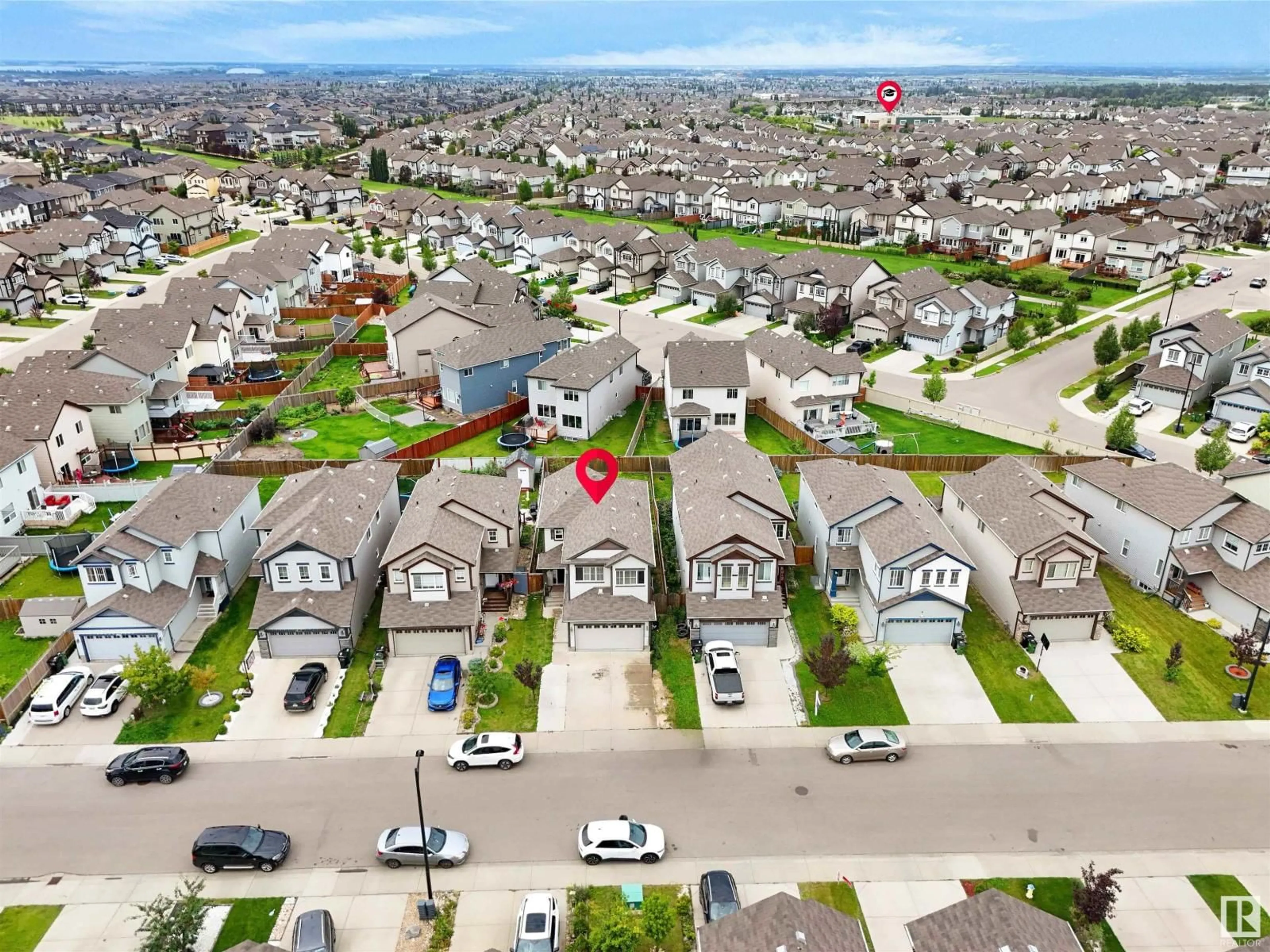 A pic from outside/outdoor area/front of a property/back of a property/a pic from drone, street for SW - 1932 51 ST, Edmonton Alberta T6X1Y4