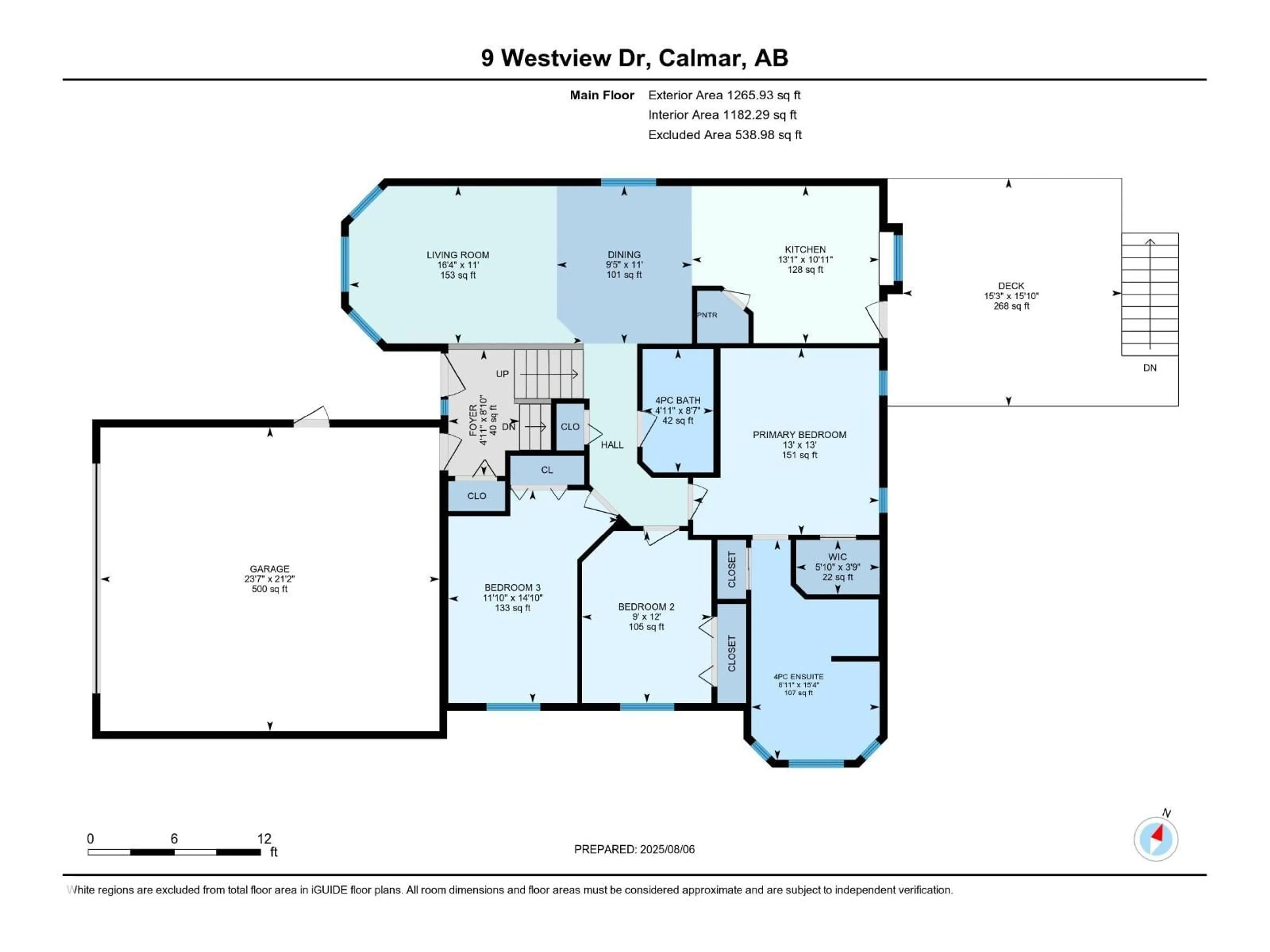 Floor plan for 9 WESTVIEW DRIVE, Calmar Alberta T0C0V0
