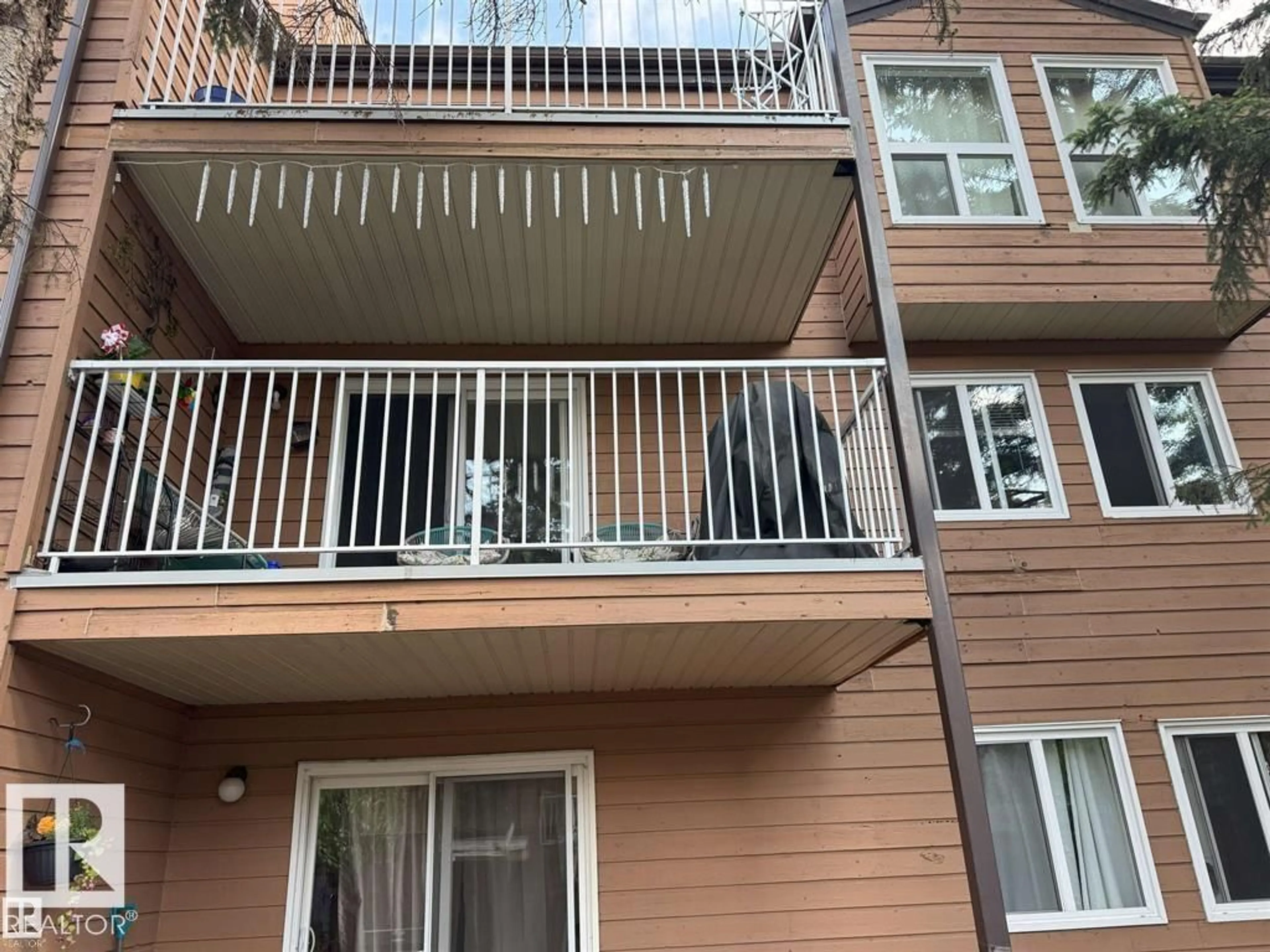Balcony in the apartment, city buildings view from balcony for 20 - 210 ALPINE PL, St. Albert Alberta T8N3Y2