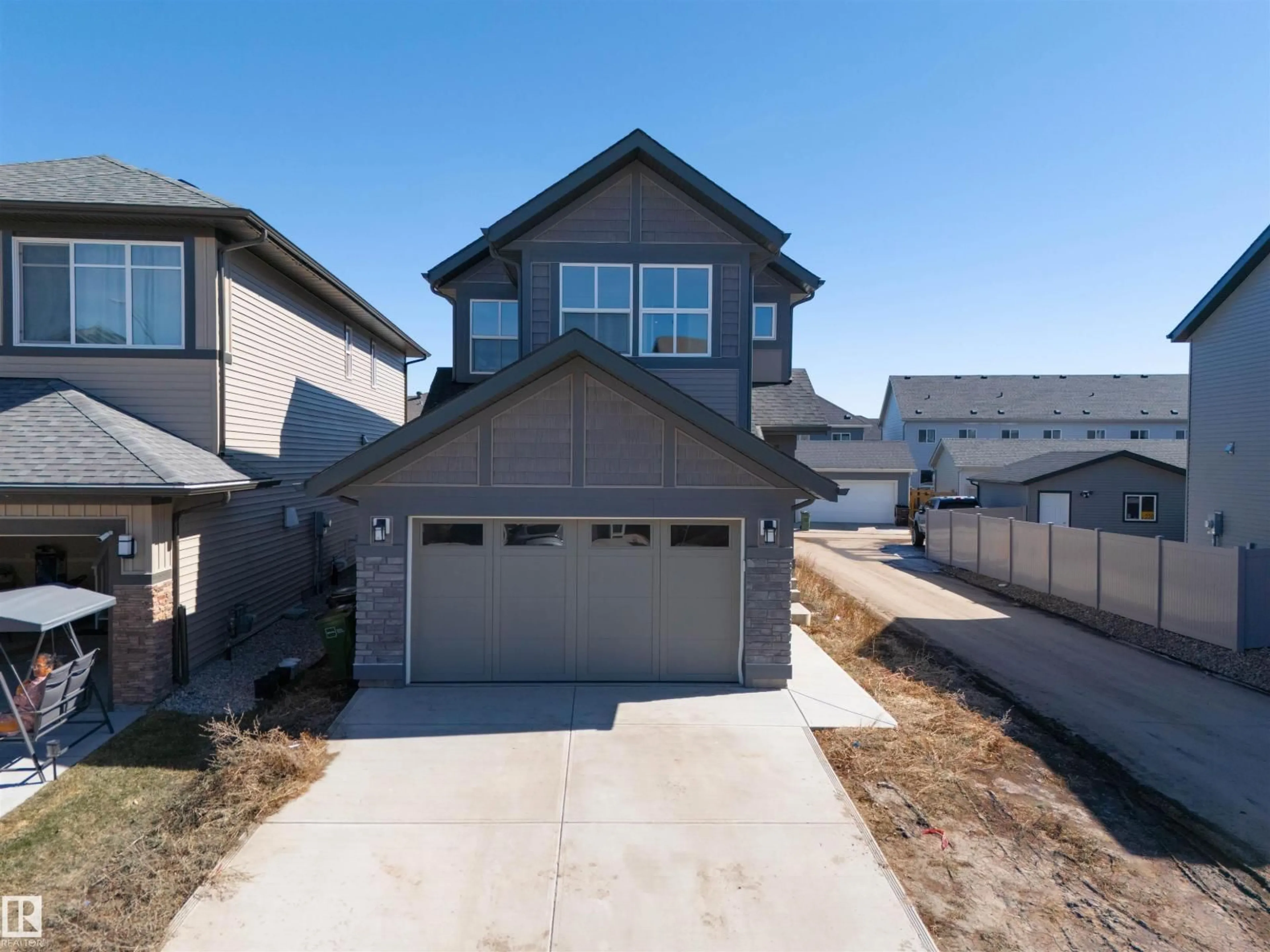 A pic from outside/outdoor area/front of a property/back of a property/a pic from drone, street for 9335 226 ST, Edmonton Alberta T5T7R5