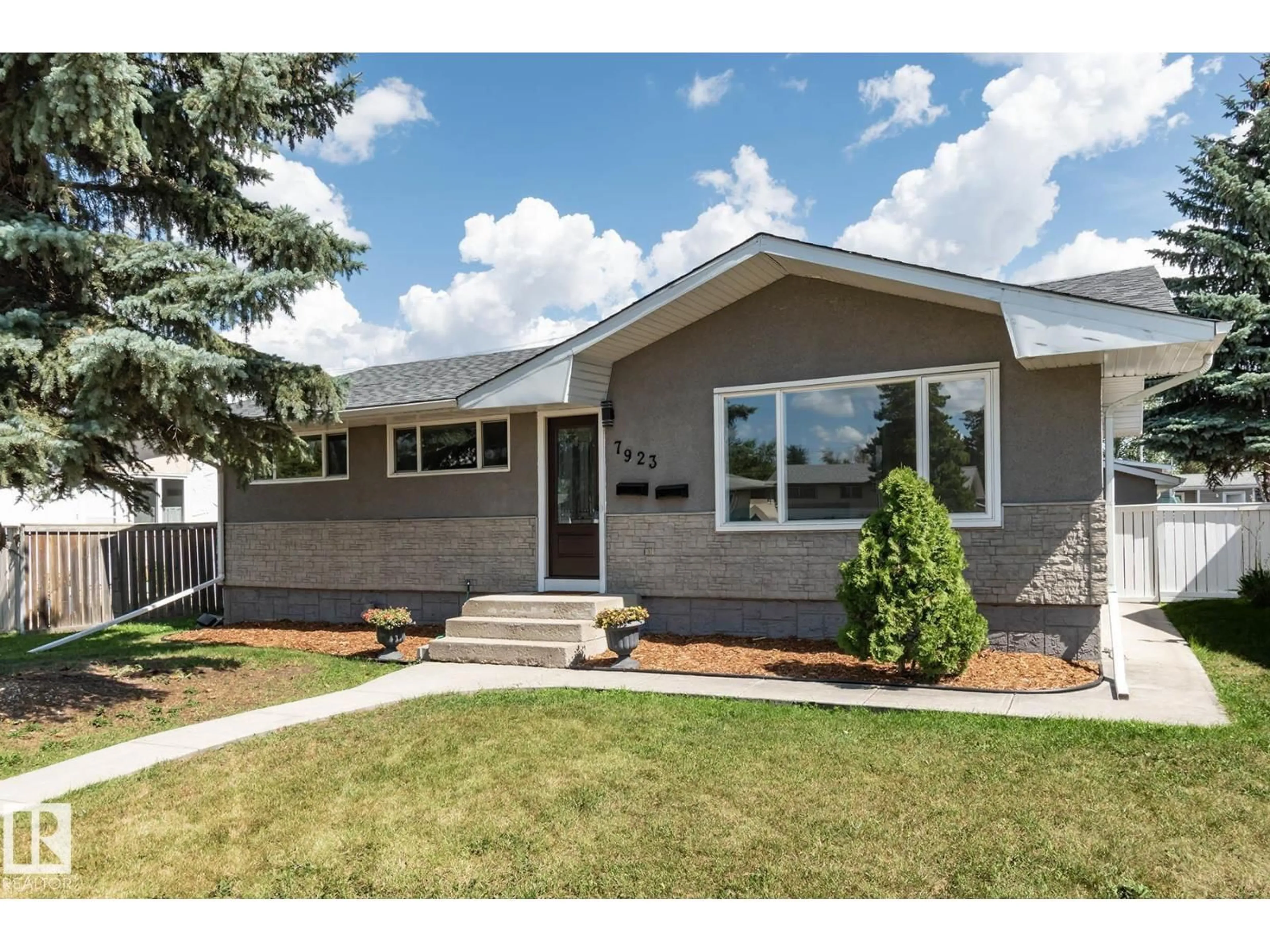 Home with vinyl exterior material, street for NW - 7923 159 ST, Edmonton Alberta T5R2E2