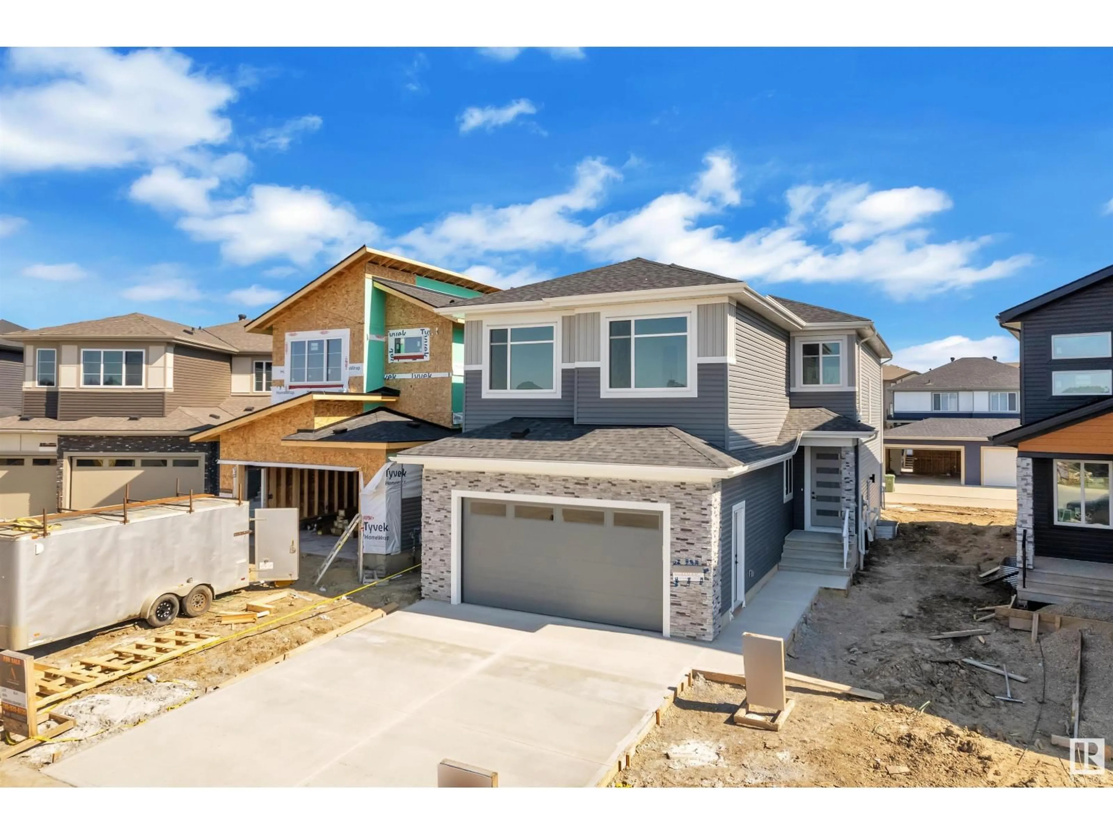 Home with vinyl exterior material, street for 123 LILAC CL, Leduc Alberta T9E1S7