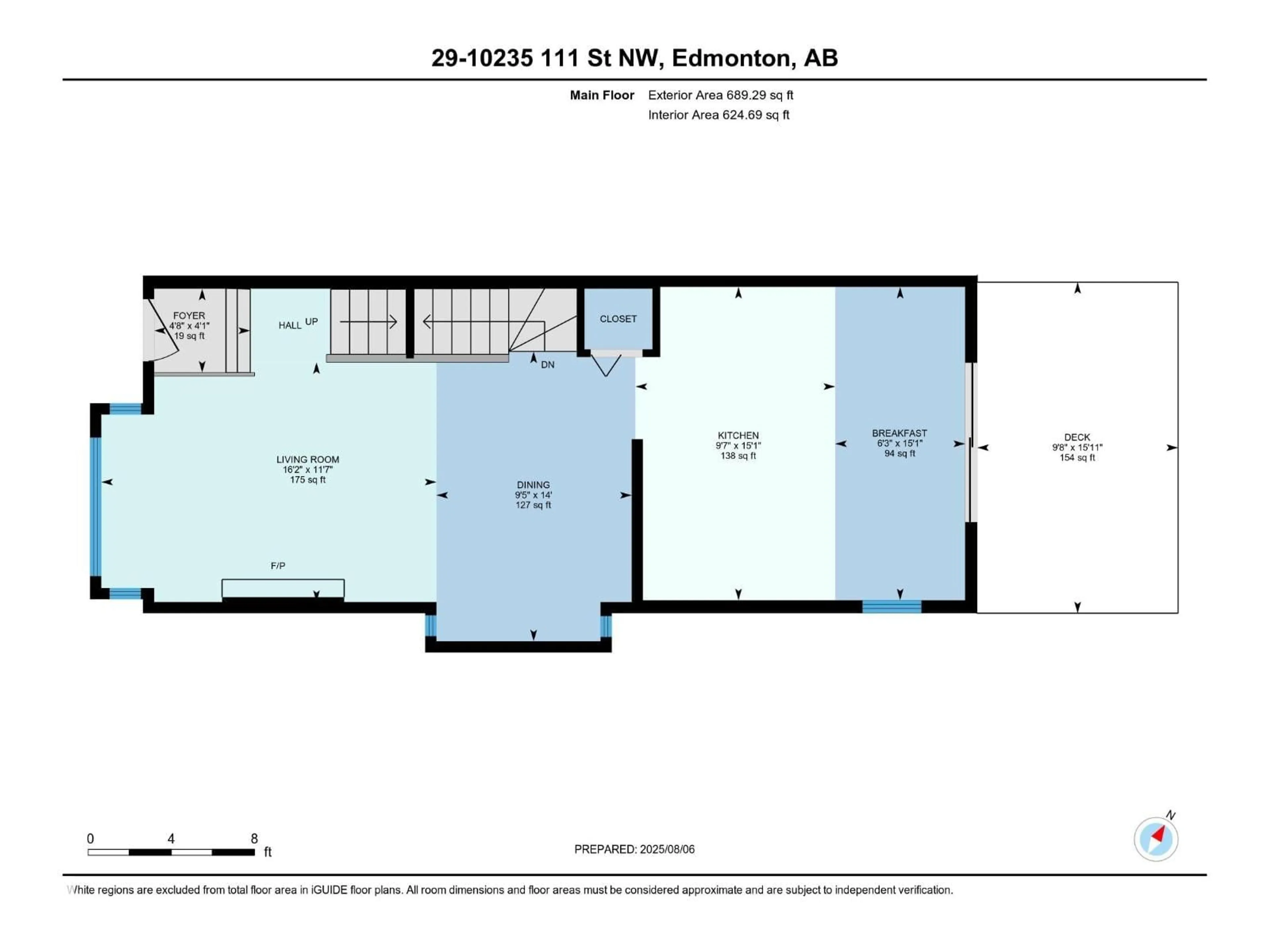 Floor plan for 29 10235 111 ST NW, Edmonton Alberta T5K2V5
