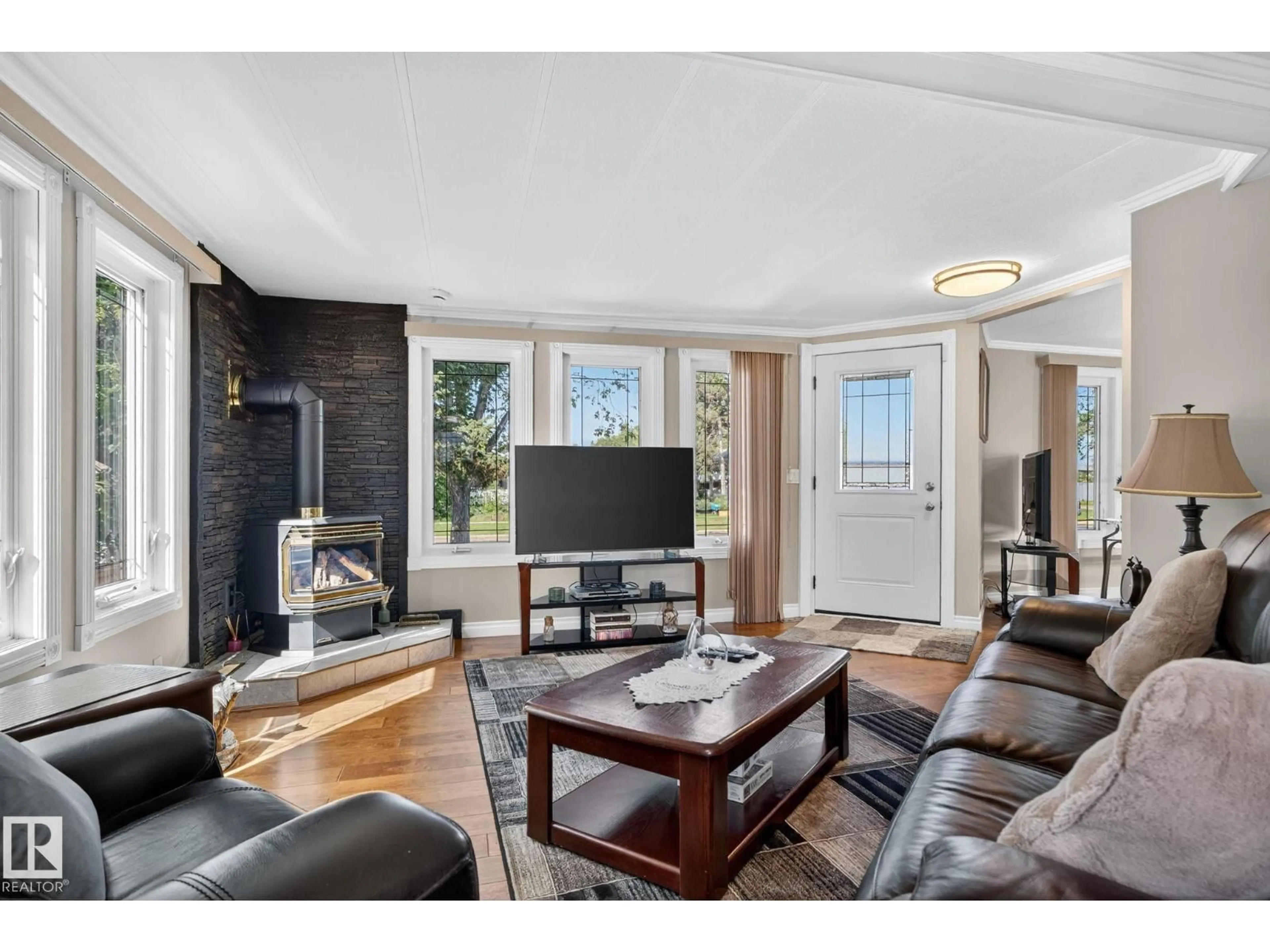 Living room with furniture, unknown for 4611 48 ST, Redwater Alberta T0A2W0