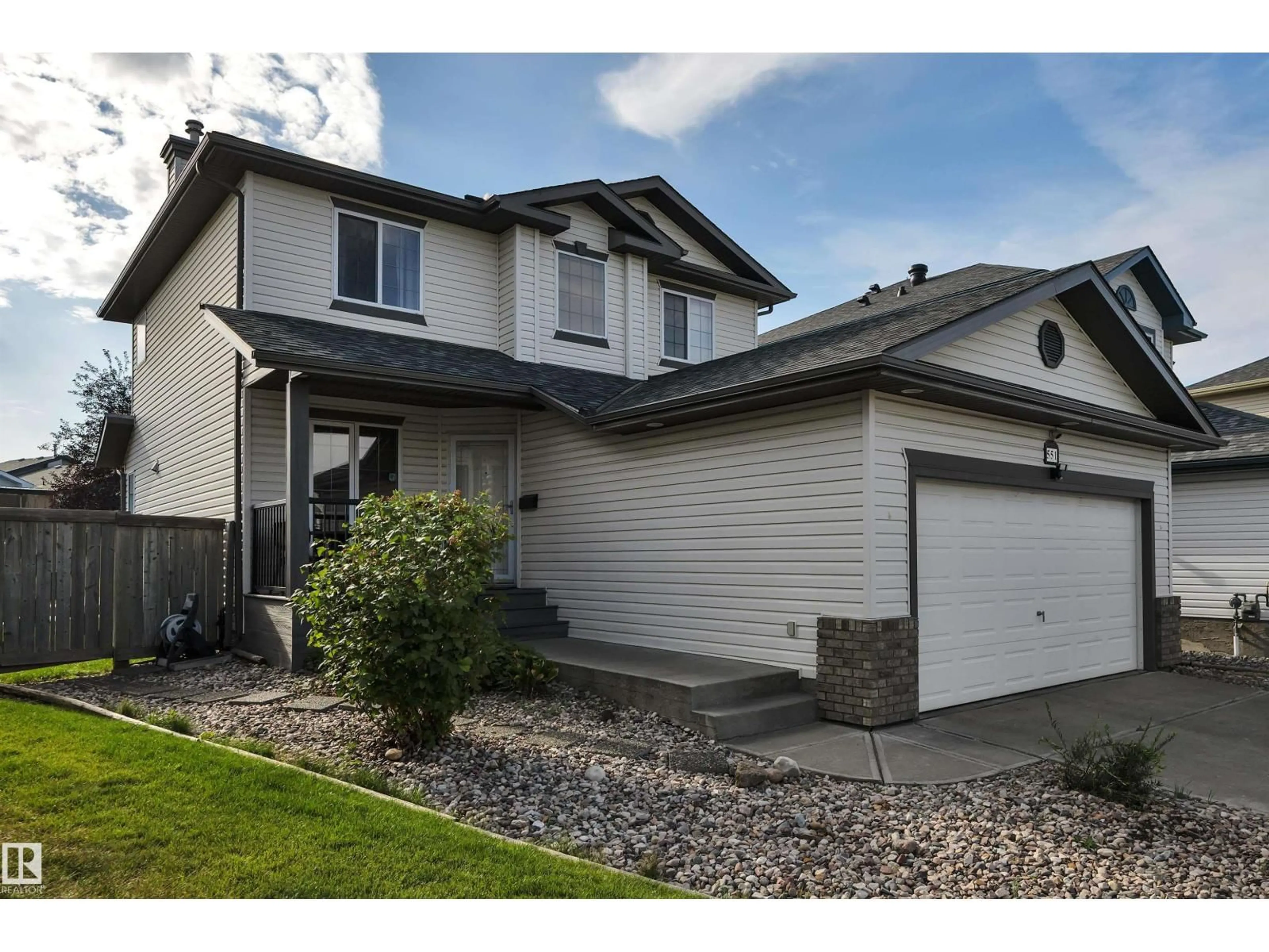 Home with vinyl exterior material, street for 551 KLARVATTEN LAKE WD, Edmonton Alberta T5Z3M1